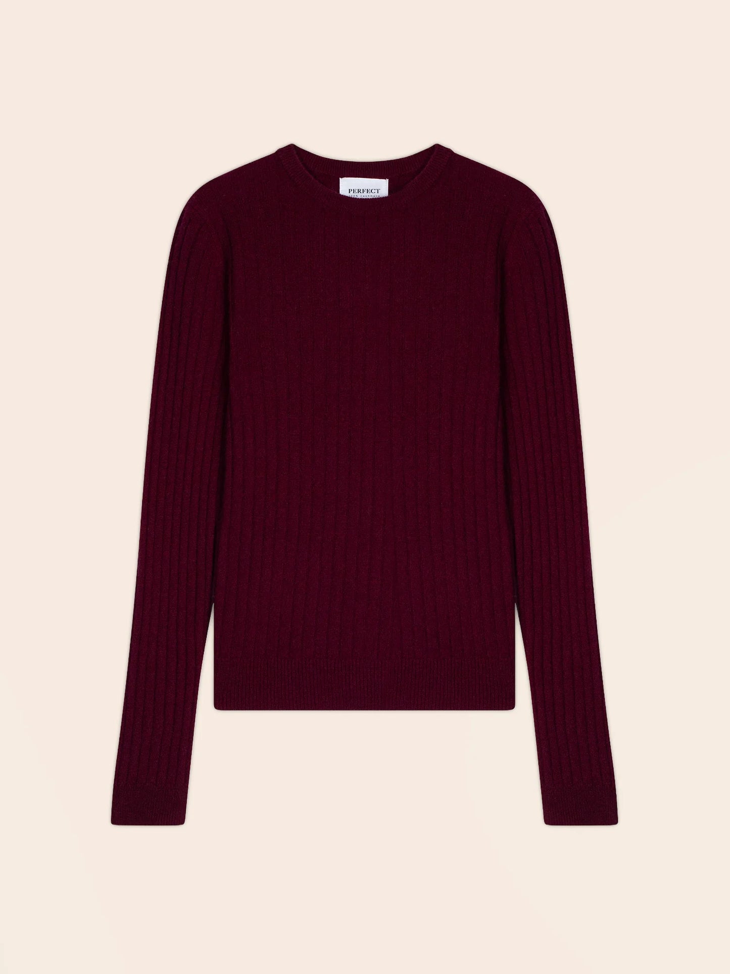 KYLIE pullover rundhalsausschnitt bordeaux