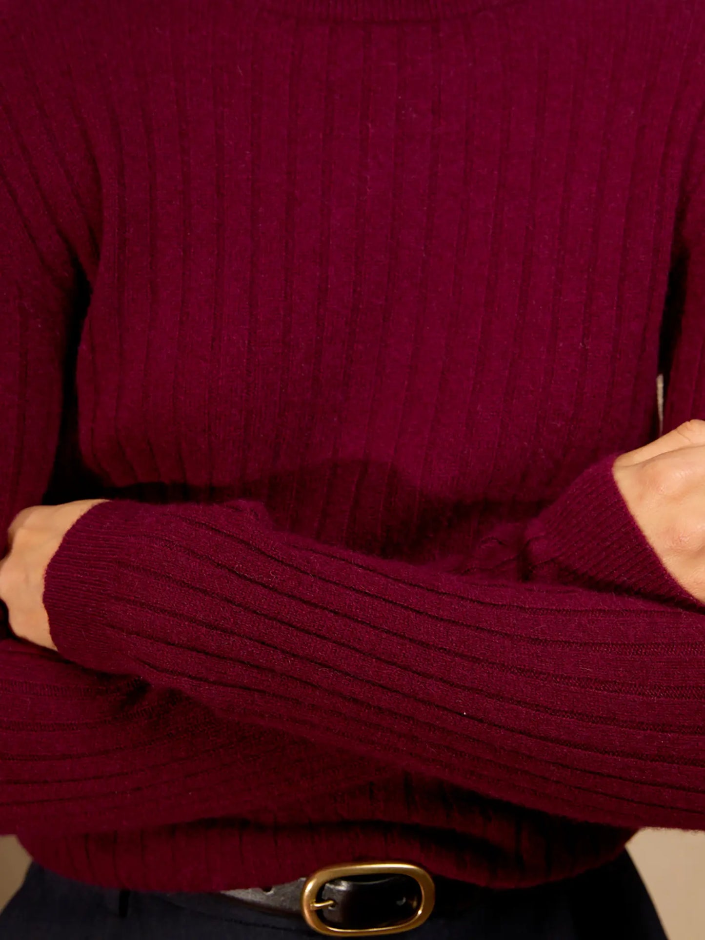 KYLIE pullover rundhalsausschnitt bordeaux
