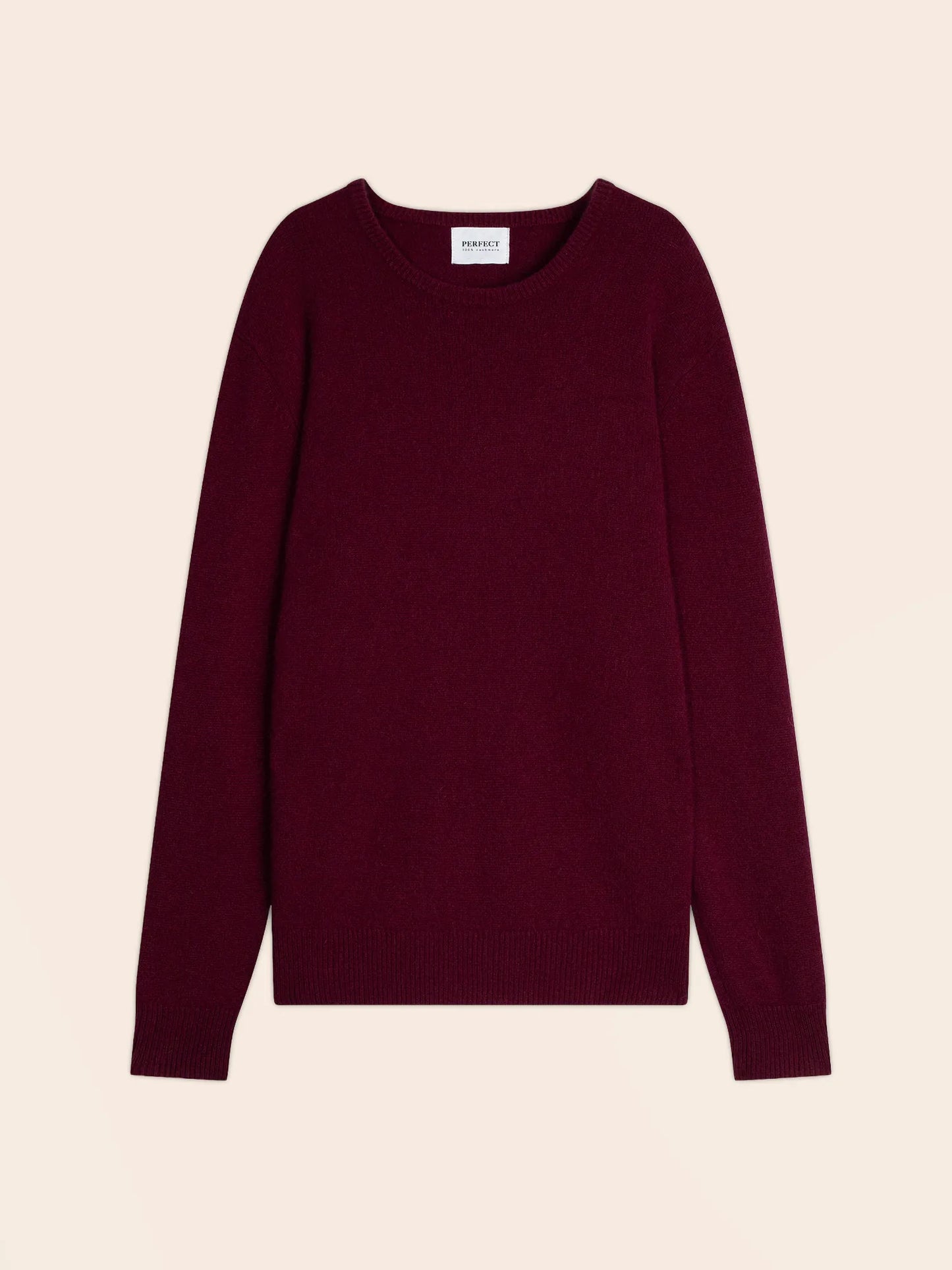EDEN pullover rundhalsausschnitt 4-fädig bordeaux