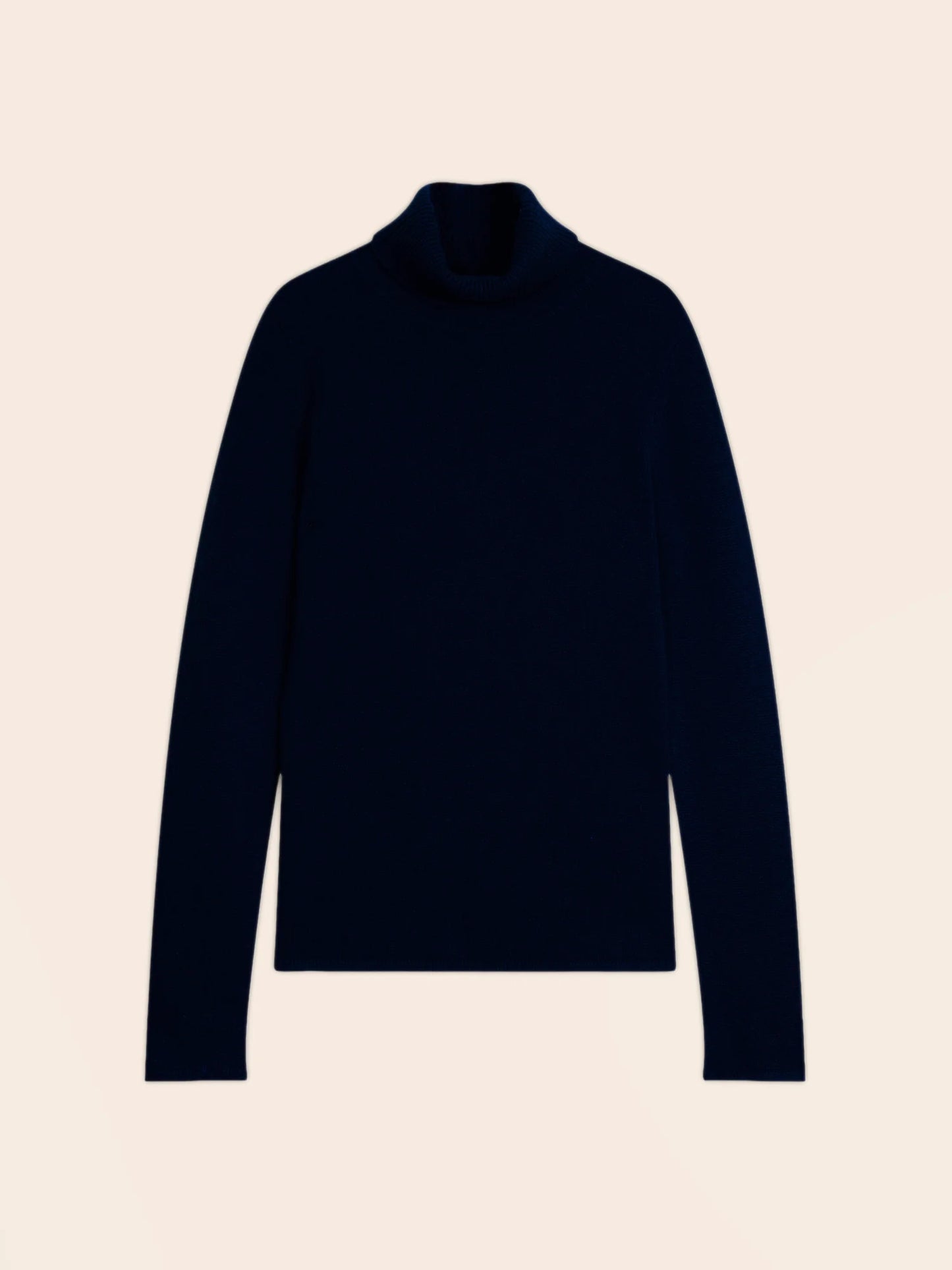 WILLOW sweater turtleneck 4 ply navy
