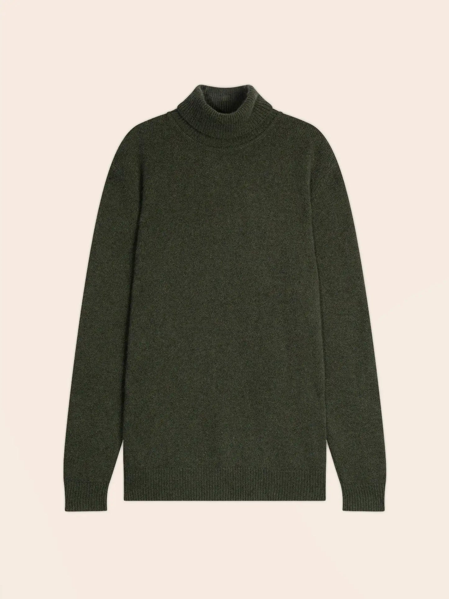 MARIUS sweater turtleneck 4 ply heather khaki