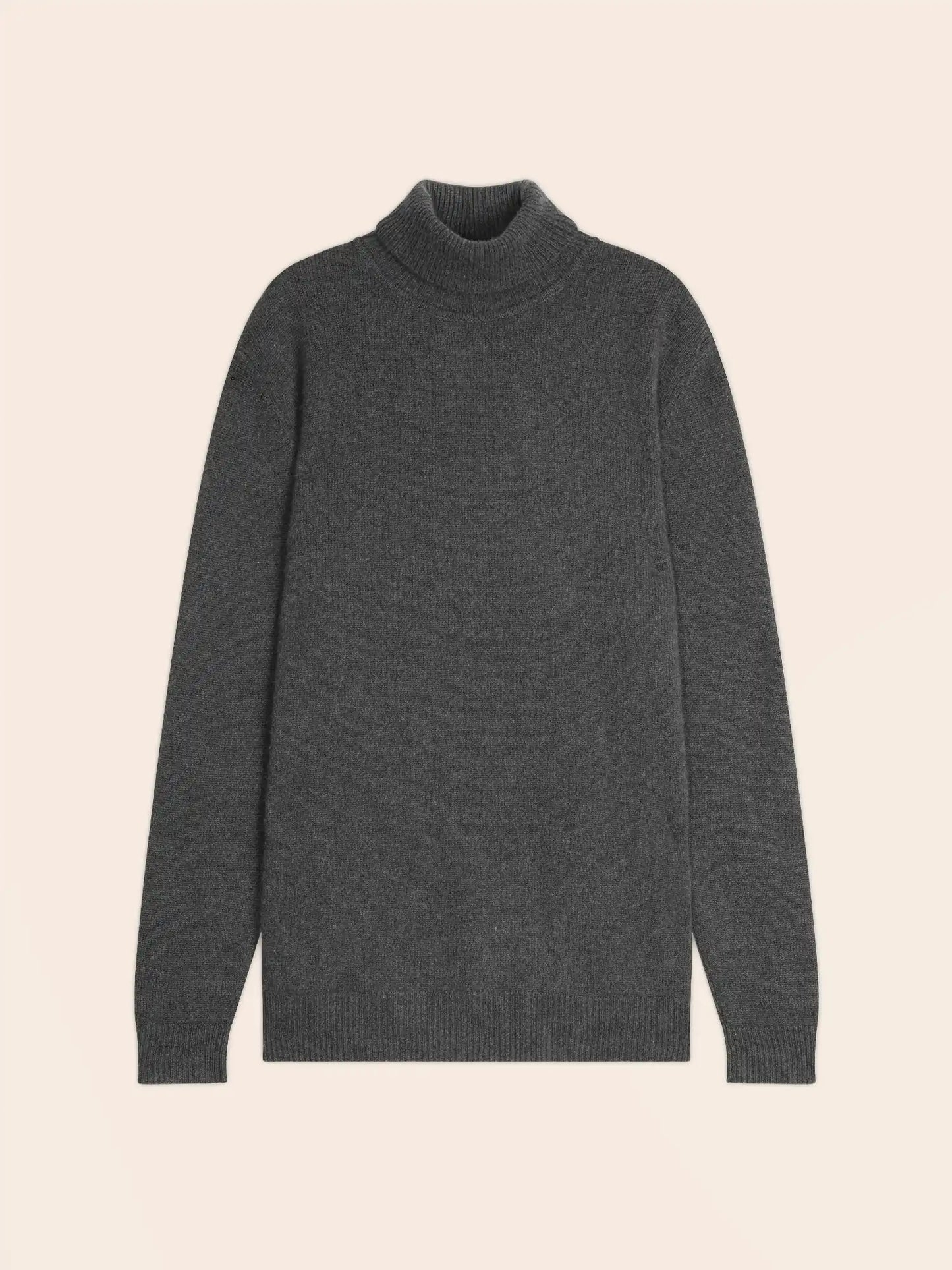 MARIUS sweater turtleneck 4 ply heather charcoal