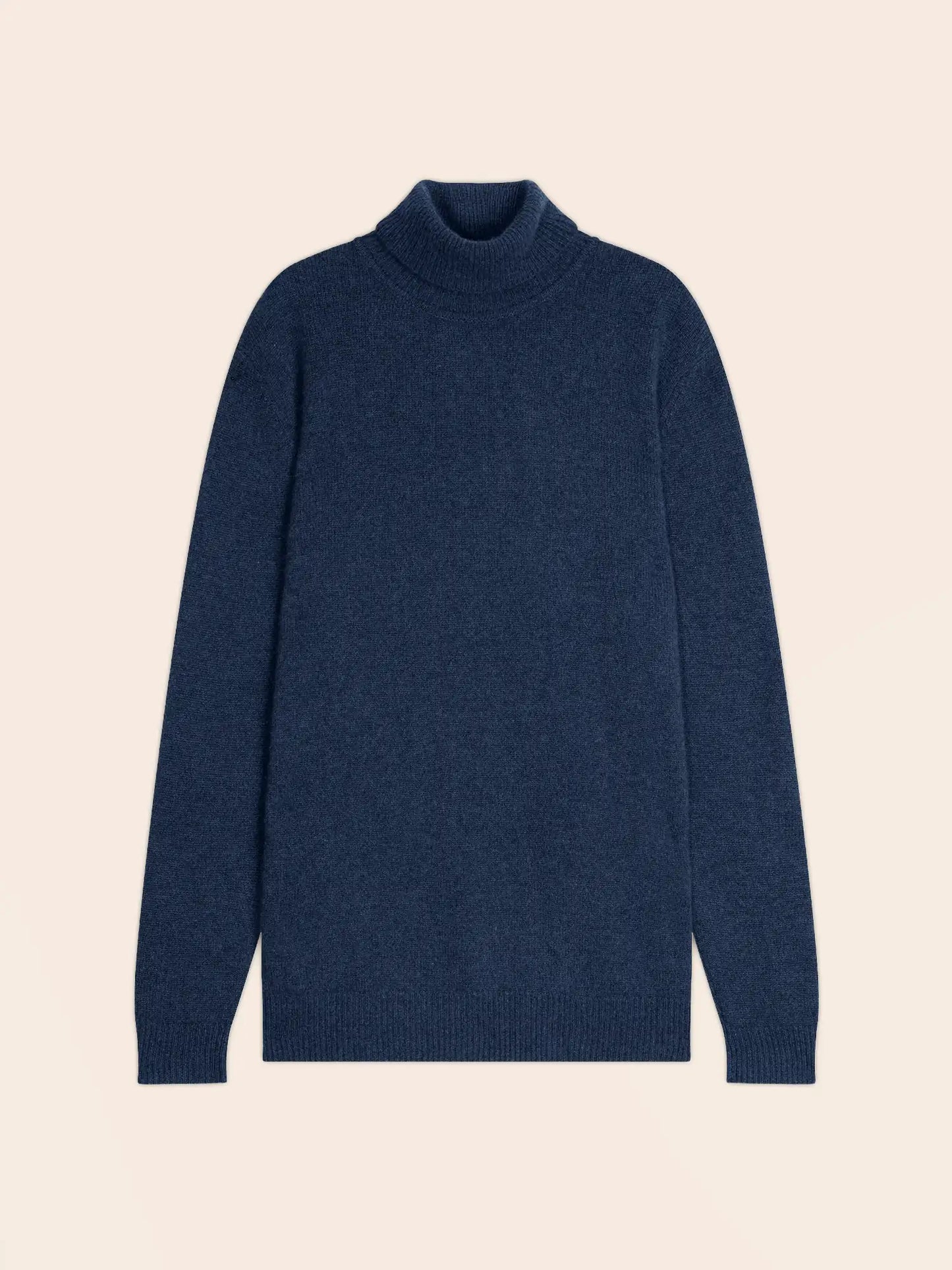 MARIUS sweater turtleneck 4 ply heather ocean