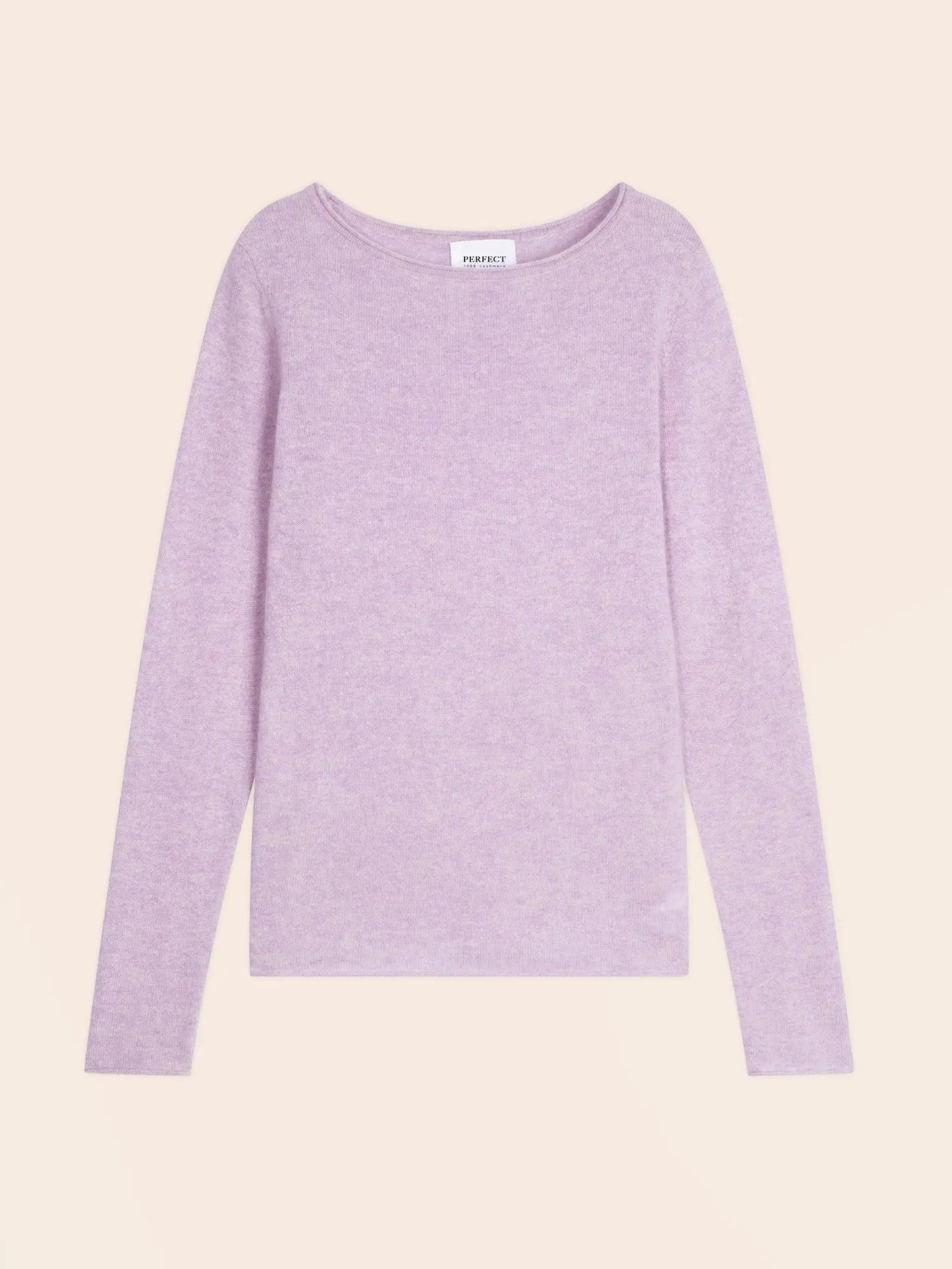 MEGAN pullover u-boot-ausschnitt malve meliert