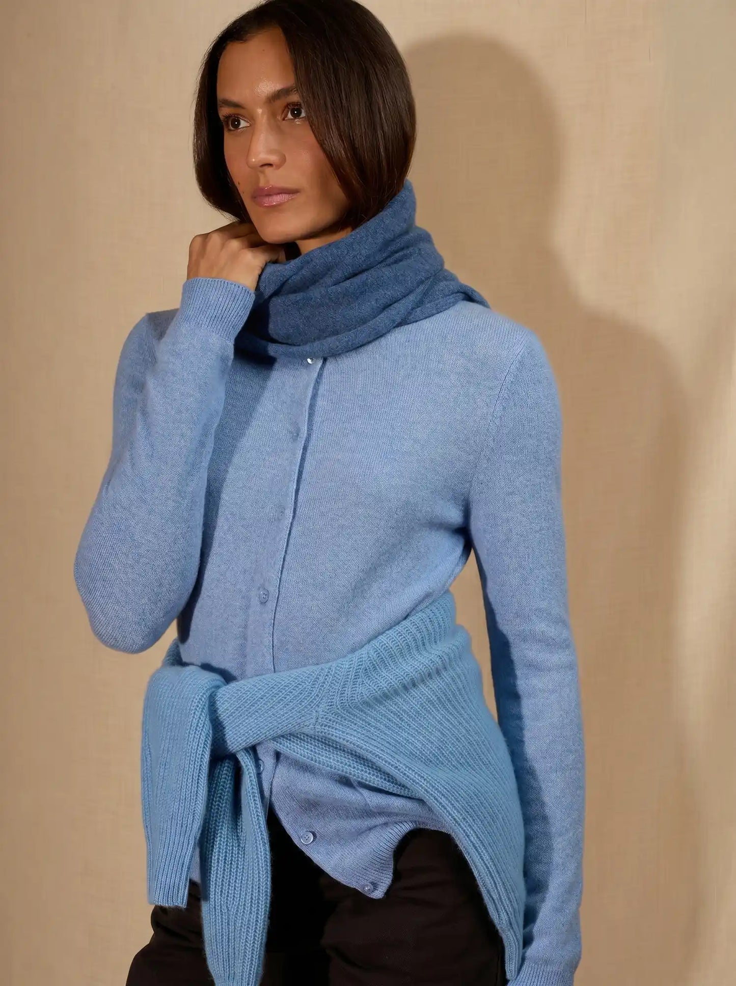 KELLY scarf denim blue