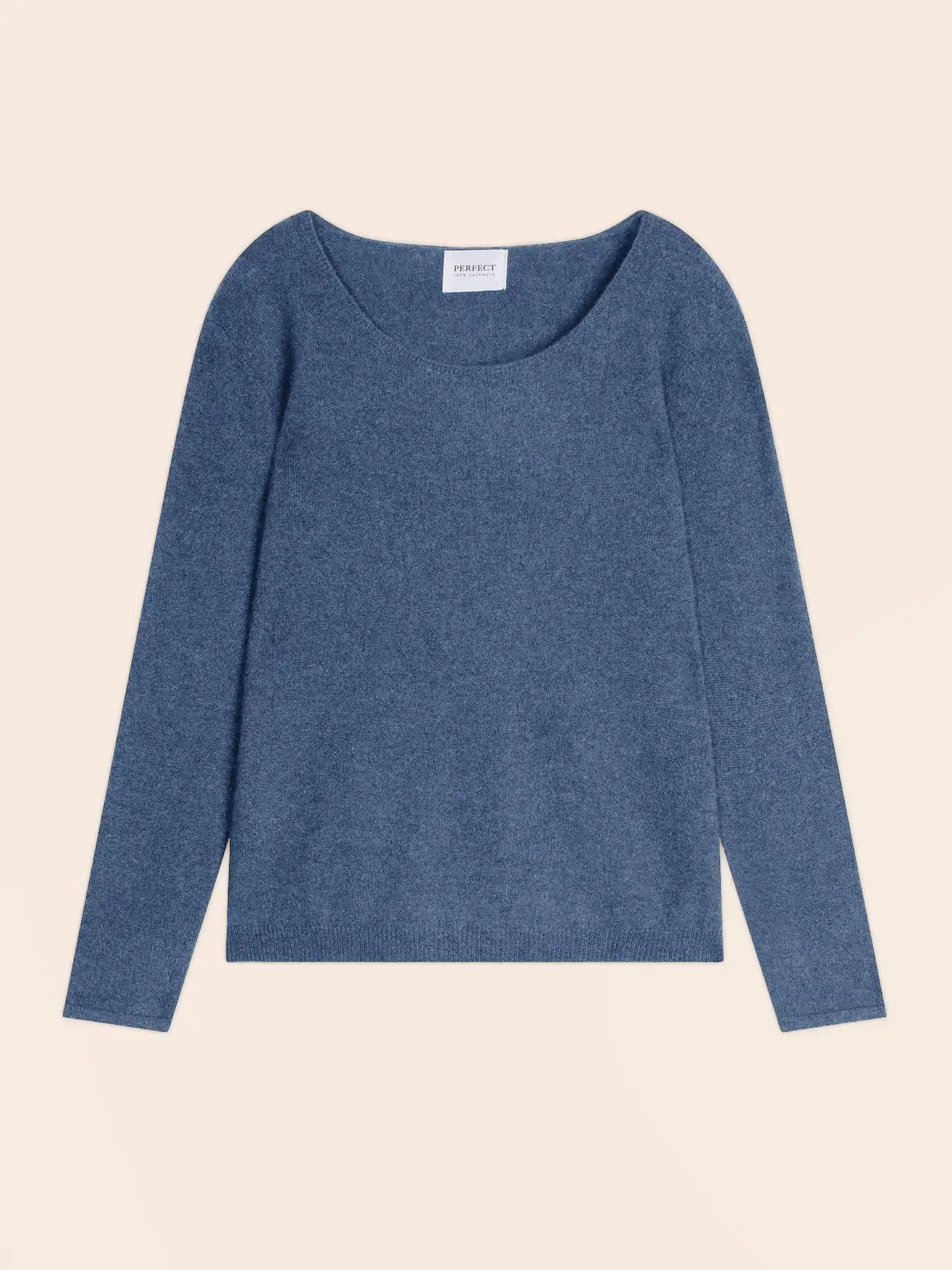 LINDSAY pullover rundhalsausschnitt blau denim
