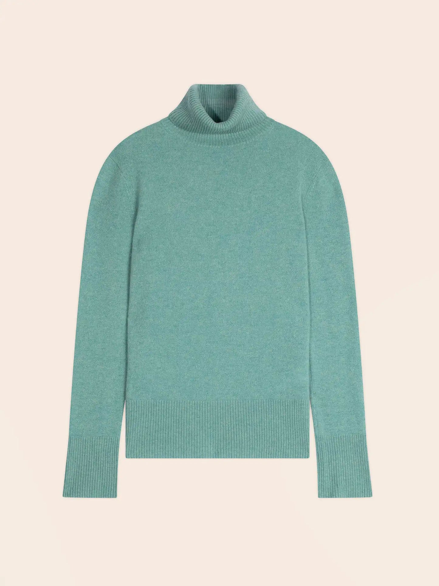 CAM sweater turtleneck heather green