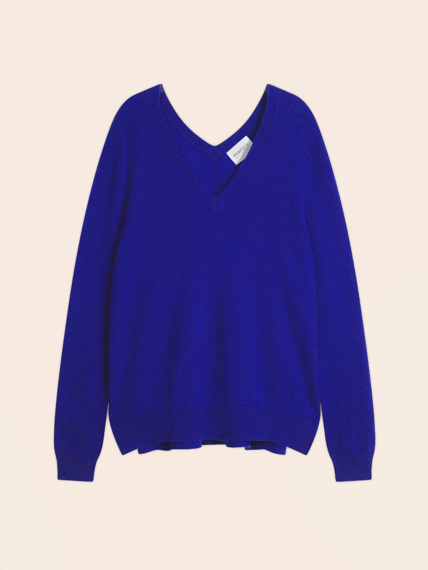LOVA sweater v-neck devant and dos indigo