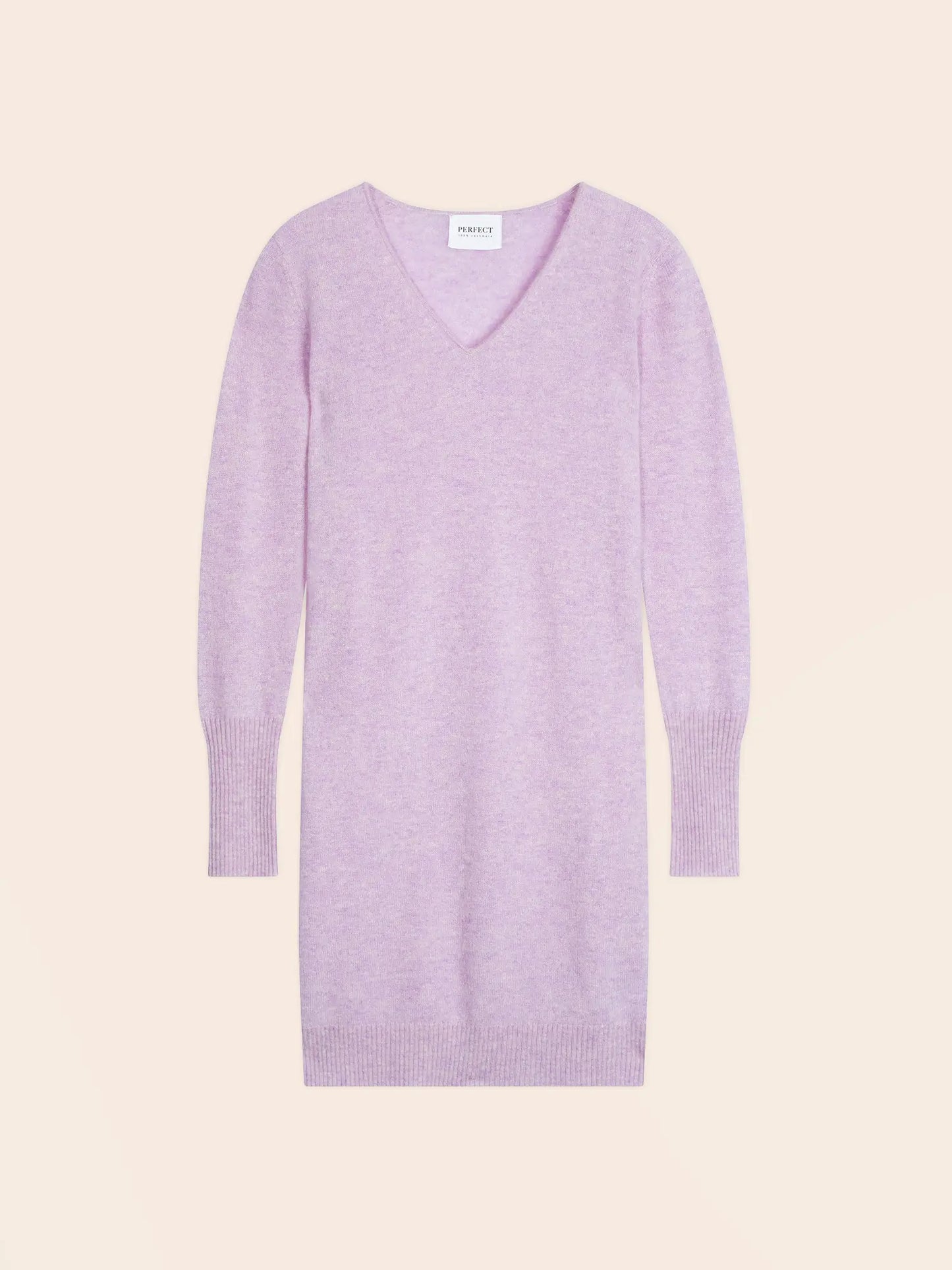 JOY dress v-neck heather mauve
