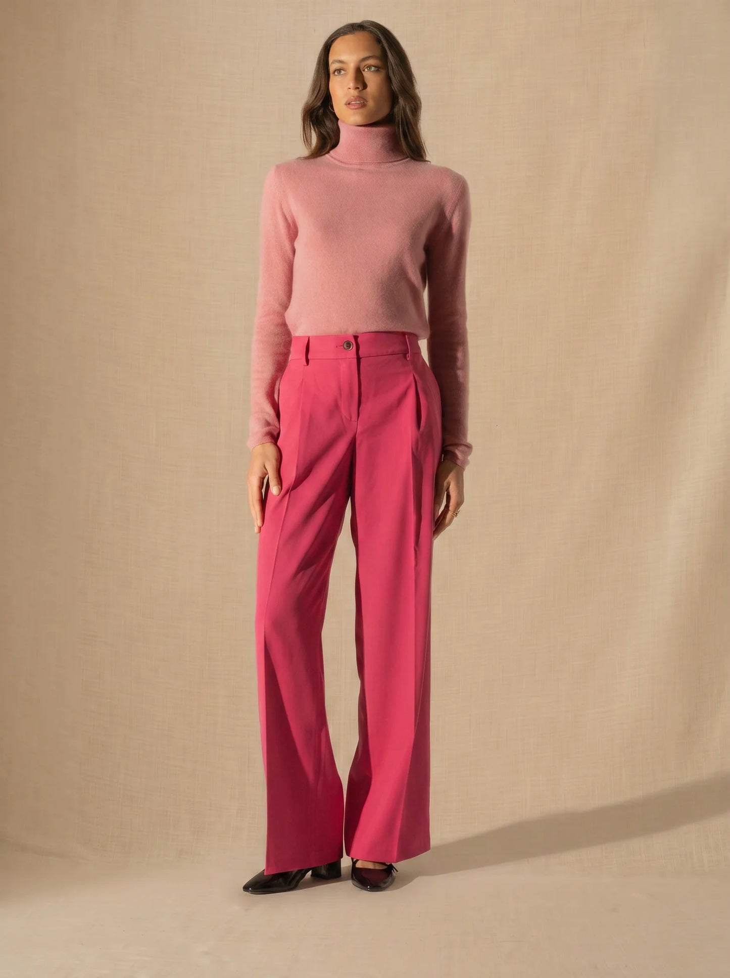 ASHLEY sweater turtleneck petal