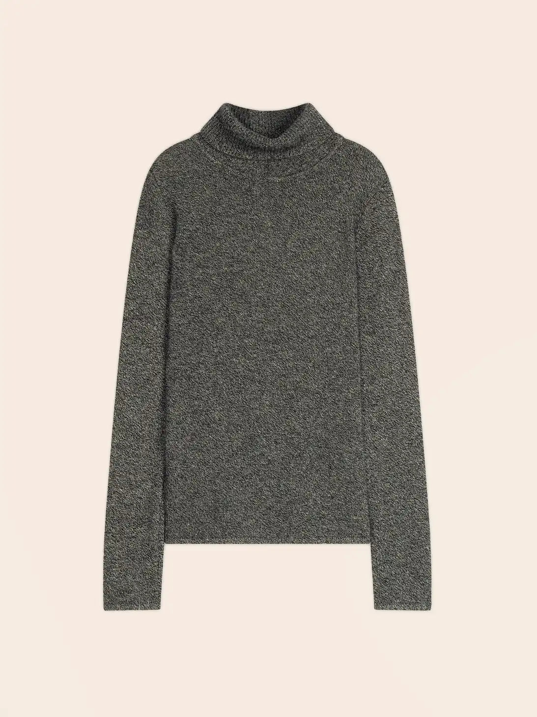 WILLOW sweater turtleneck 4 ply black and white
