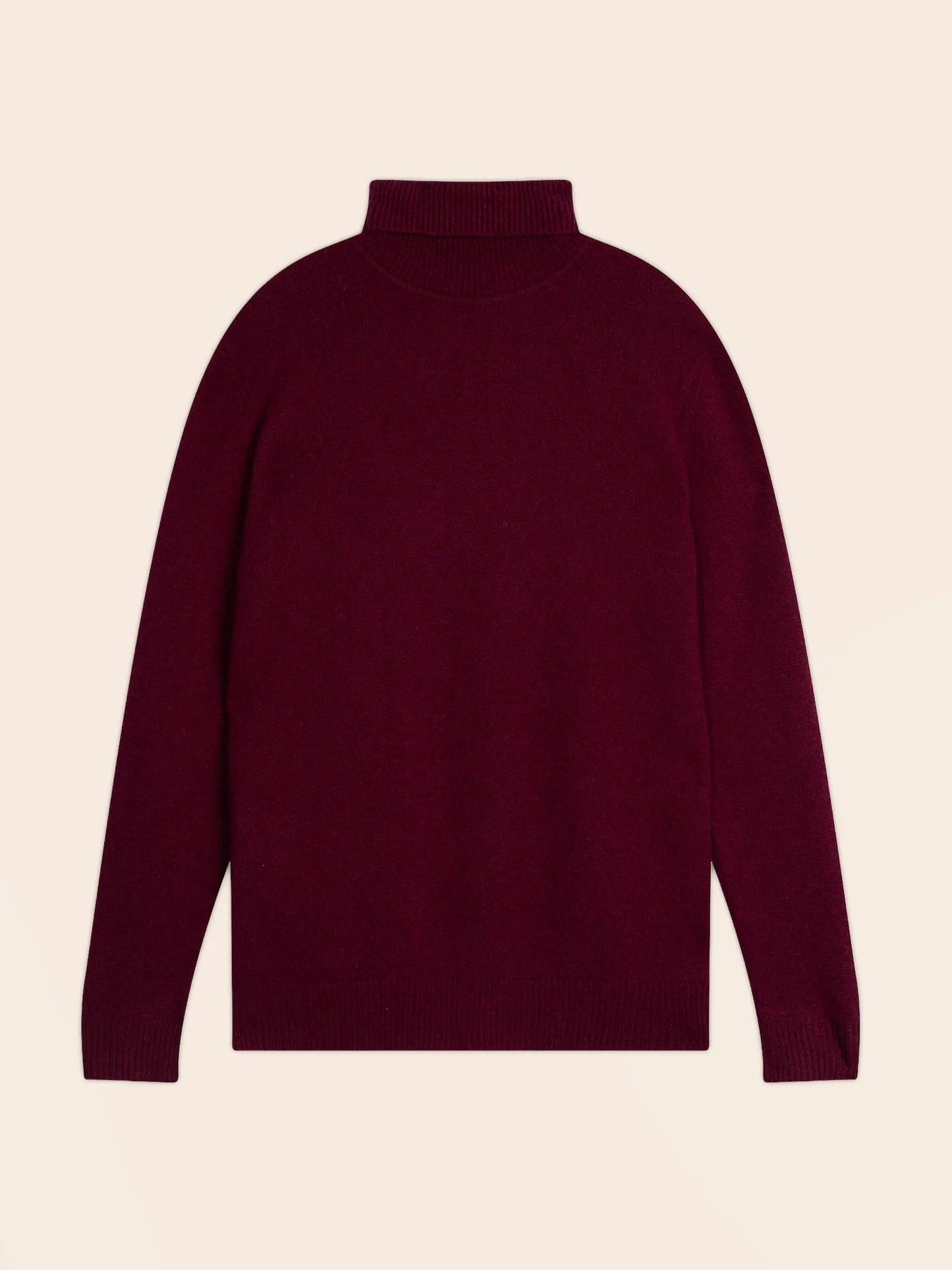 MARIUS sweater turtleneck 4 ply burgundy