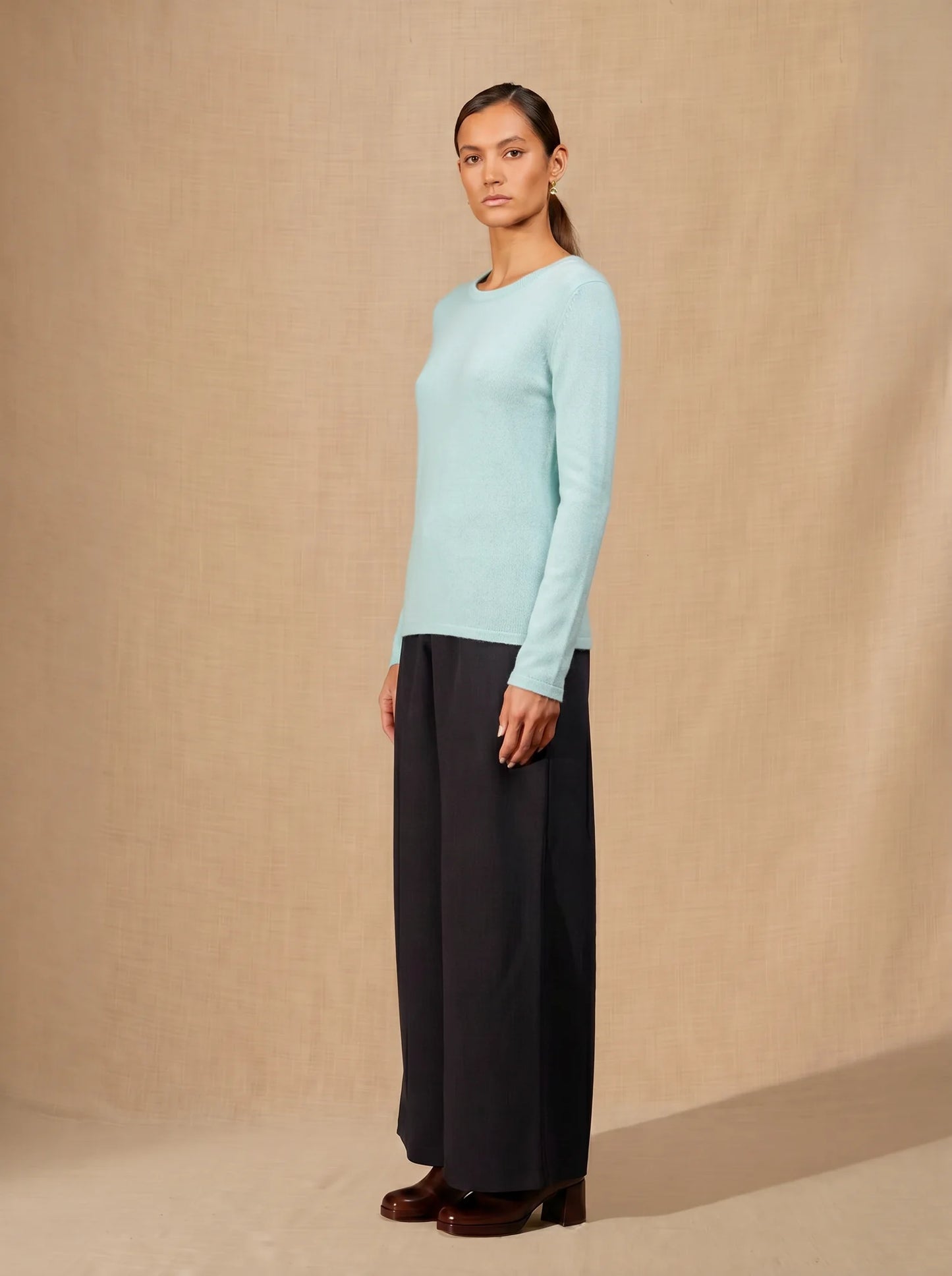 OPRAH pullover rundhalsausschnitt grün lagon