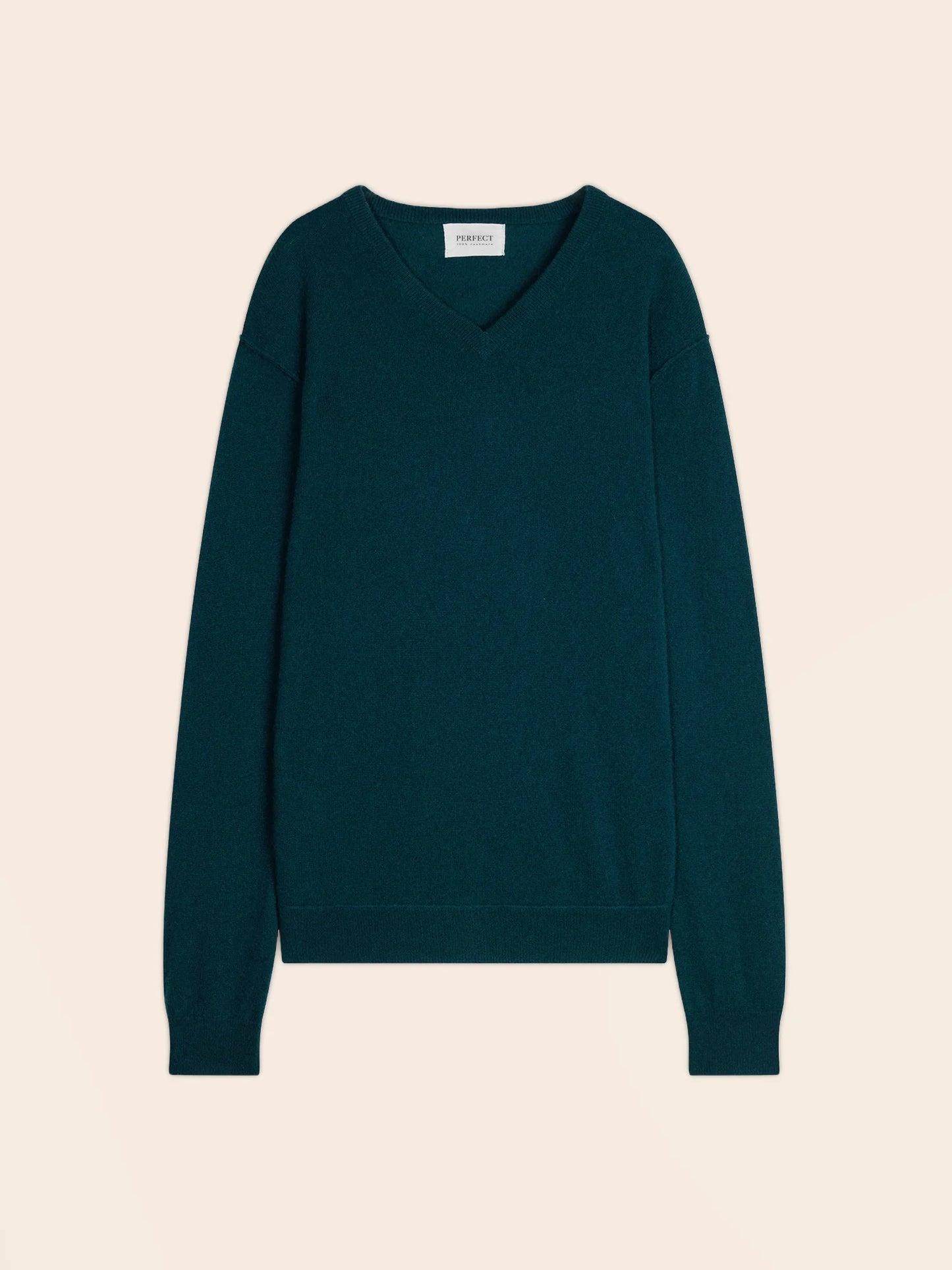 LORENZO sweater v-neck teal green