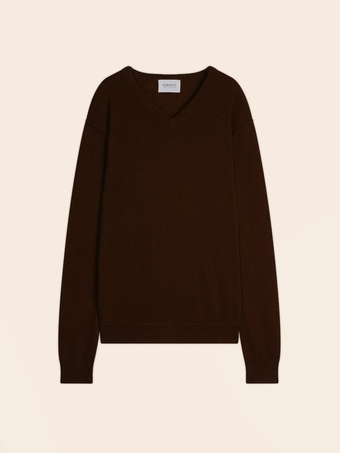 LORENZO sweater v-neck coffee