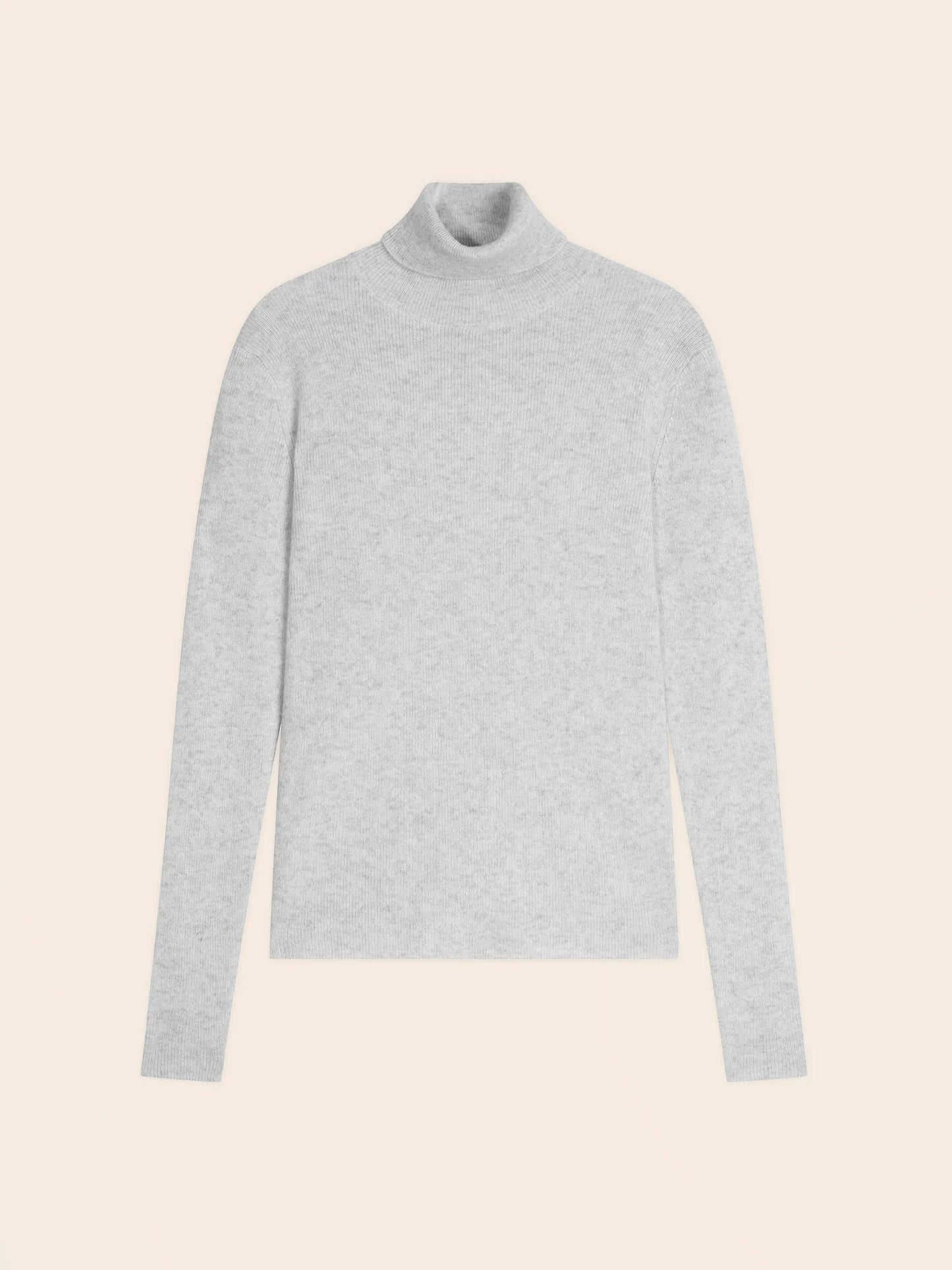 ELLY sweater turtleneck heather pearl grey