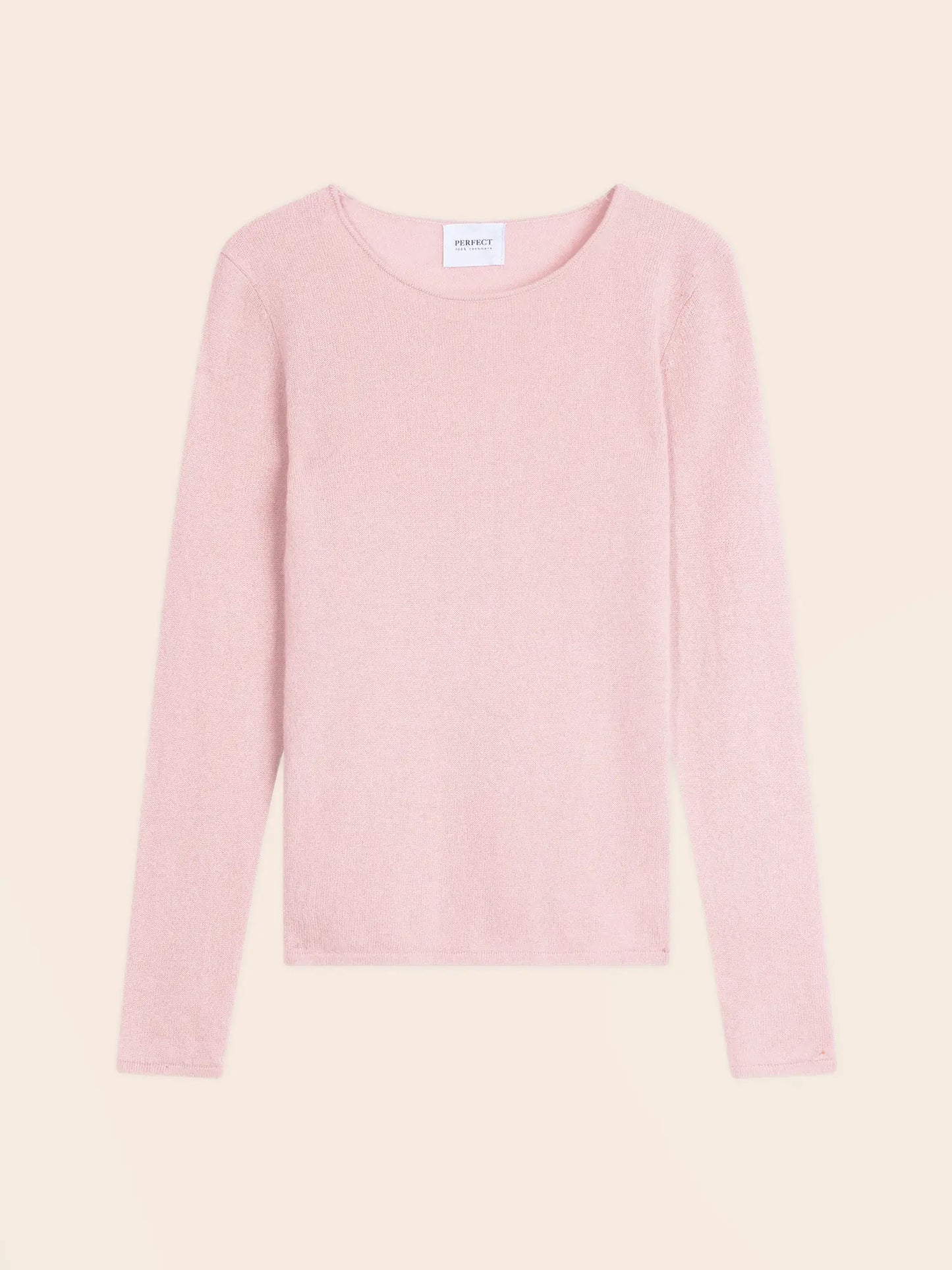 MEGAN sweater boat neck powder pink