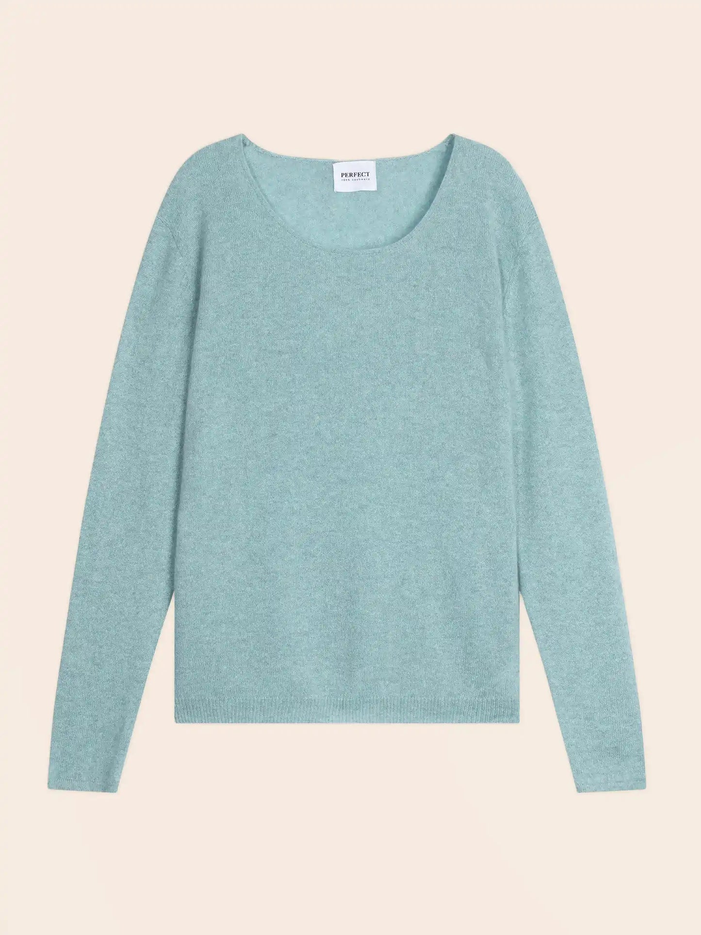 LINDSAY sweater crew neck heather aqua