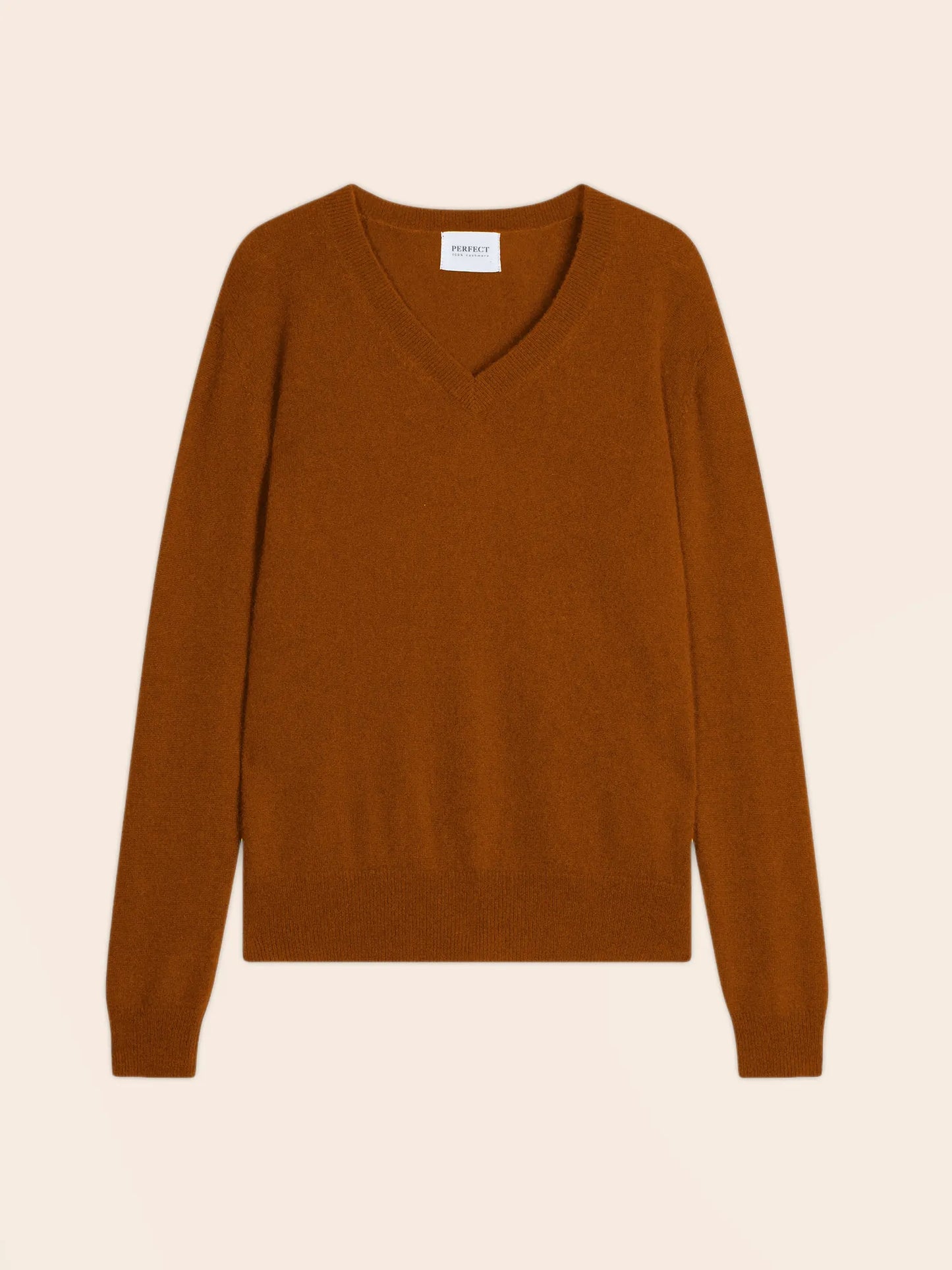 KALIE pullover v-ausschnitt auburn