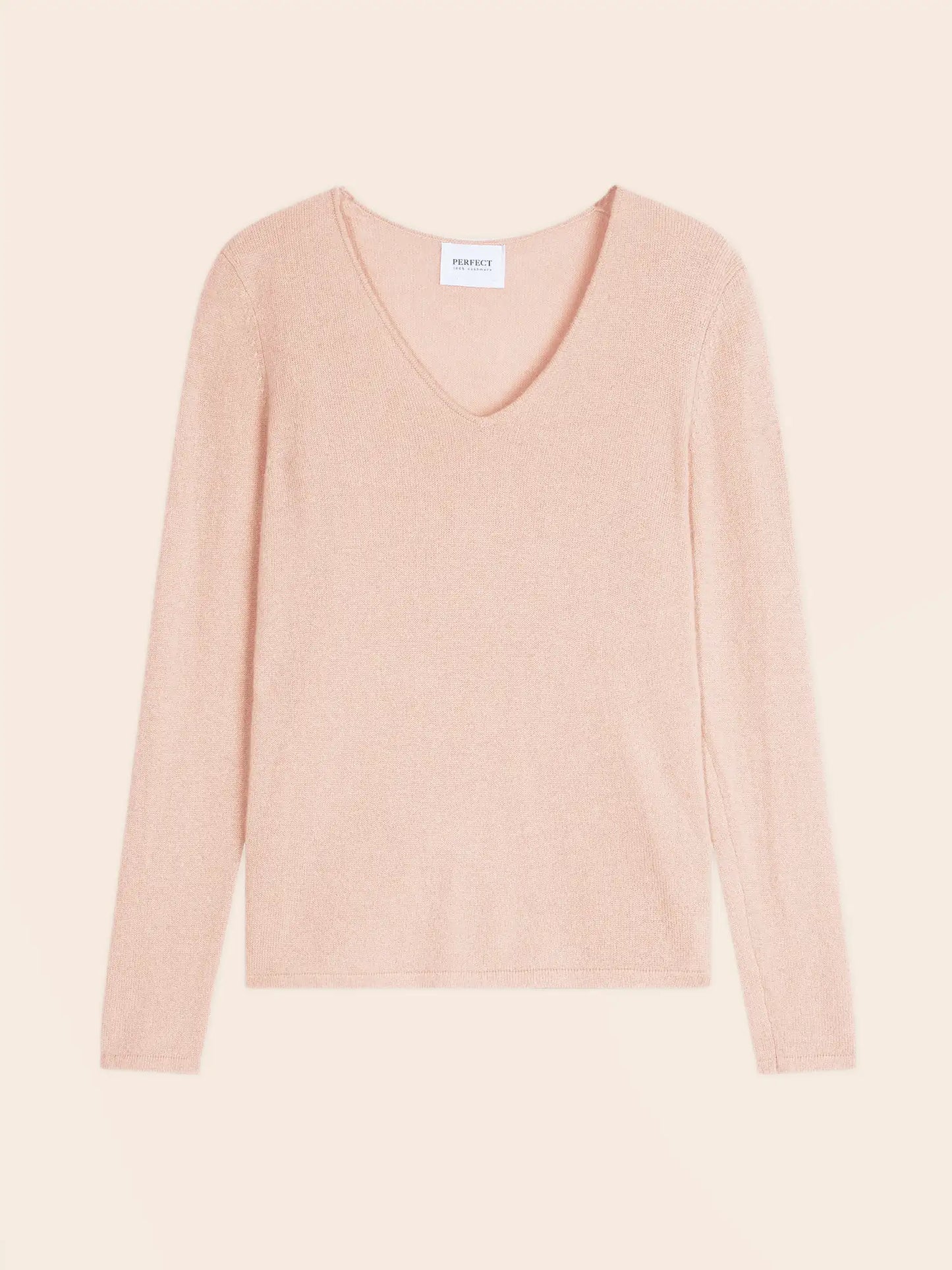 SHANNON pullover v-ausschnitt nude