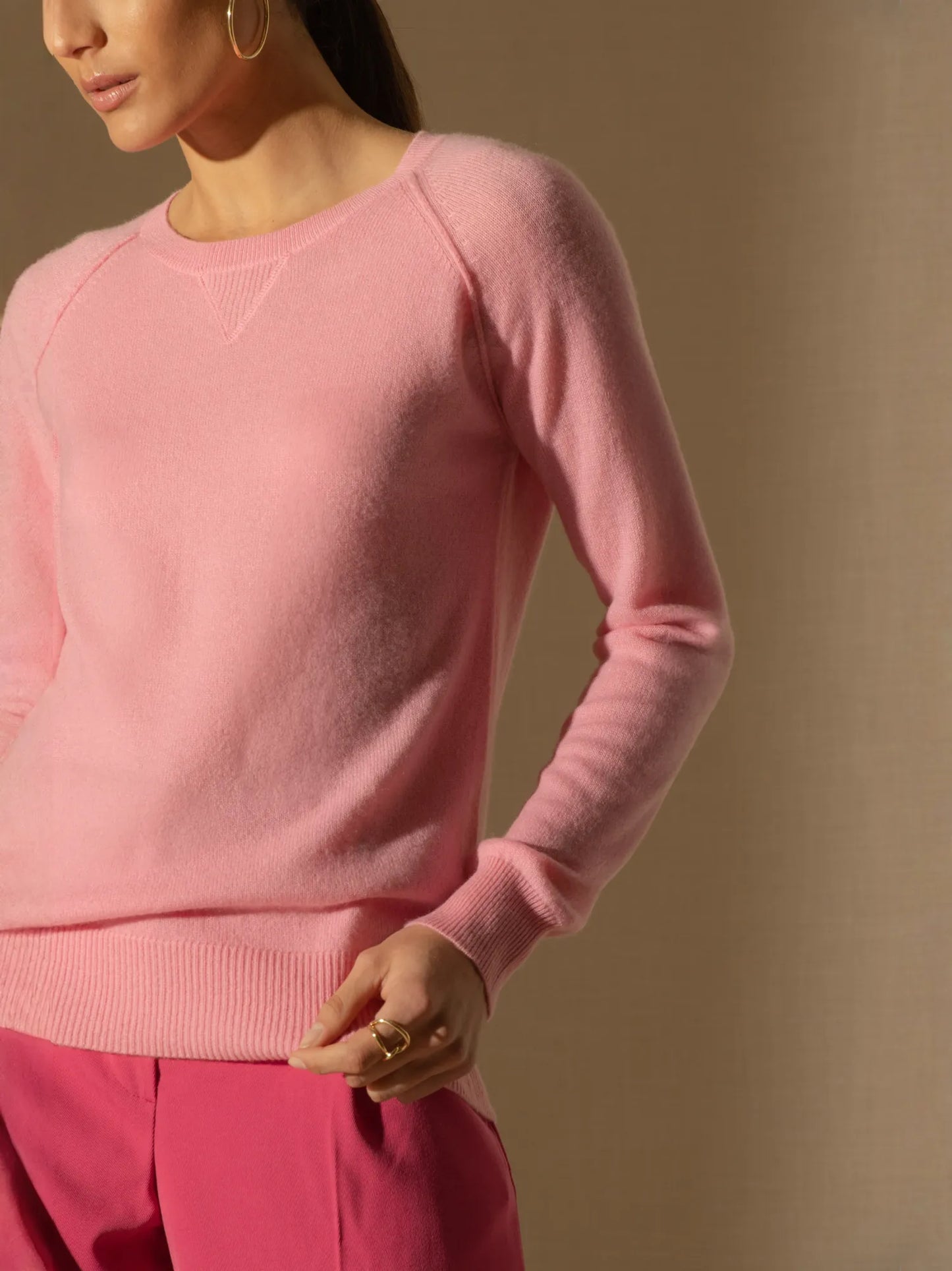 WILMA sweater crew neck bubblegum