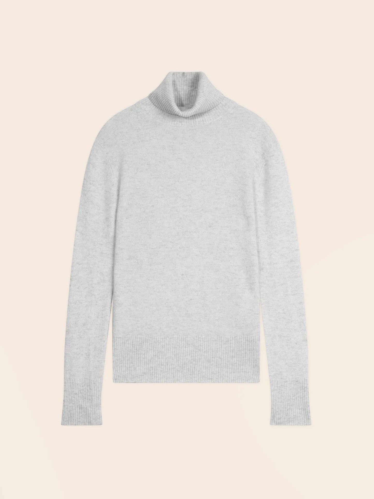 CAM sweater turtleneck heather pearl grey
