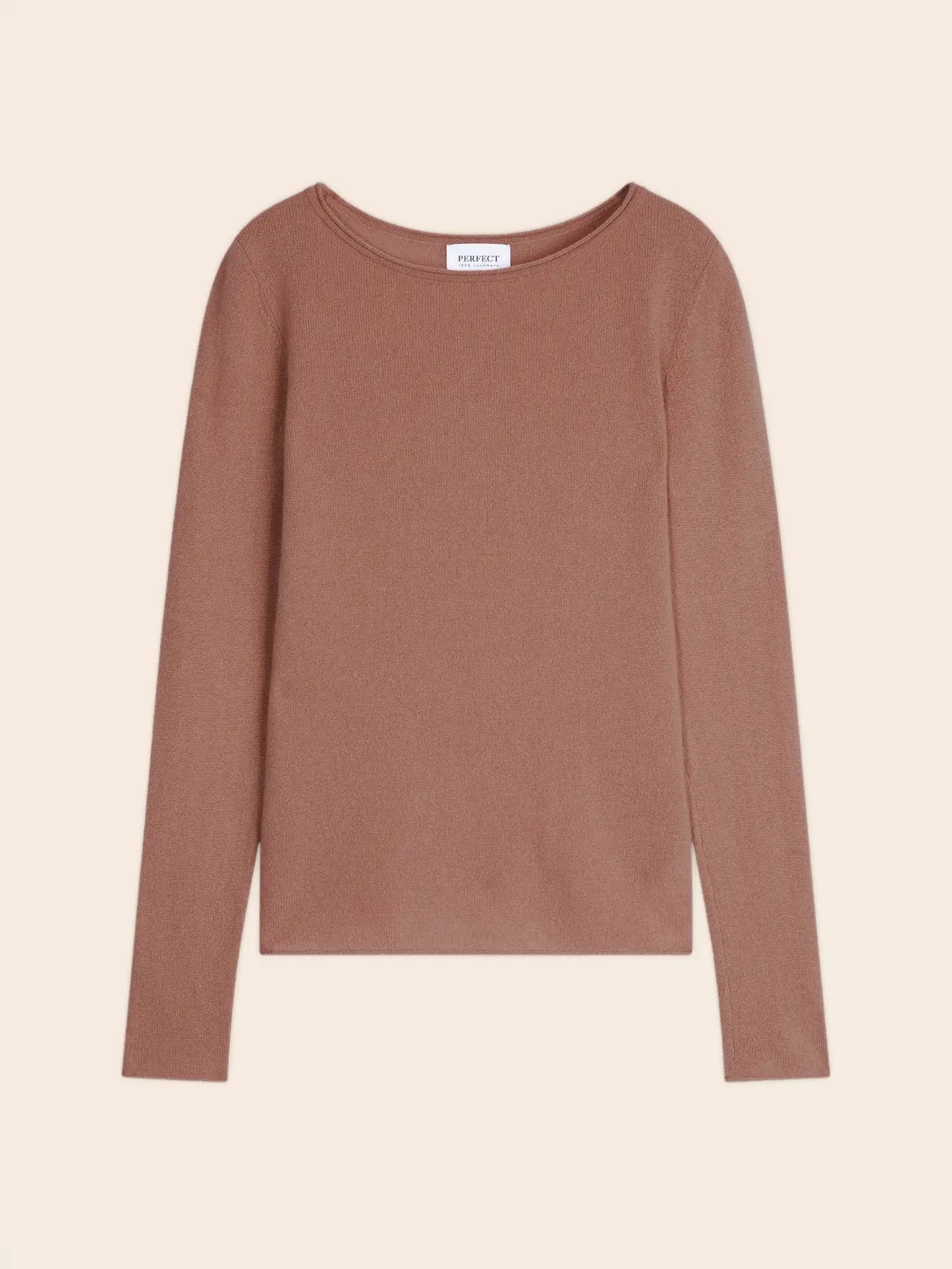 OPRAH pullover rundhalsausschnitt terracotta
