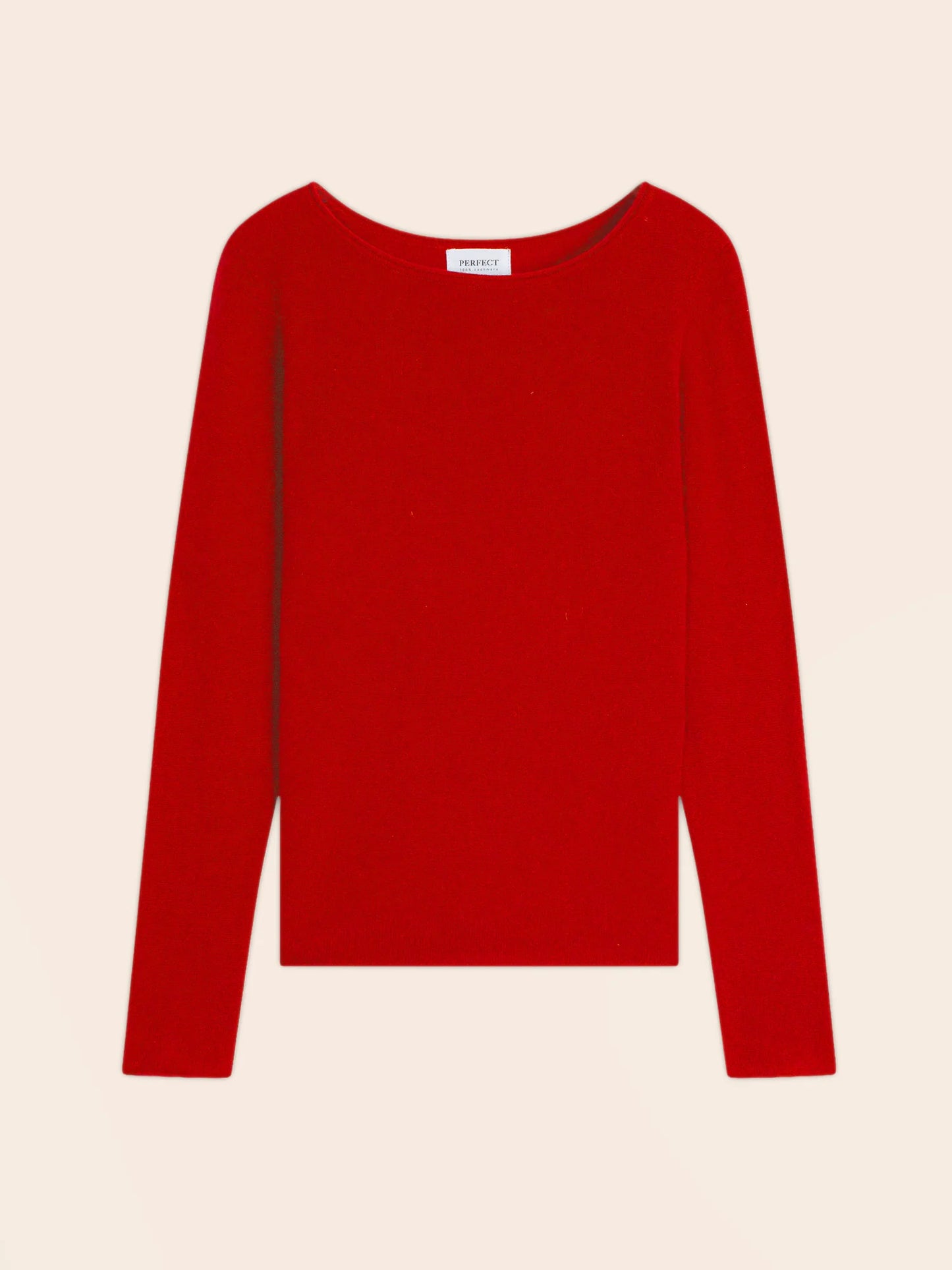 MEGAN pullover u-boot-ausschnitt carmin
