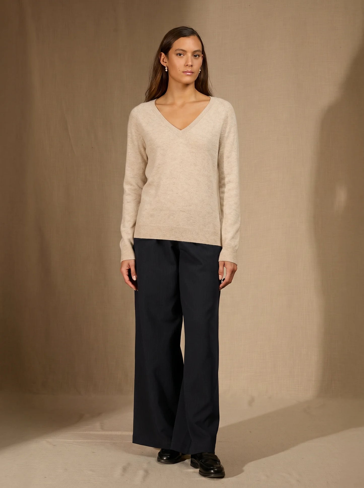 PENELOPE pullover v-ausschnitt avoine