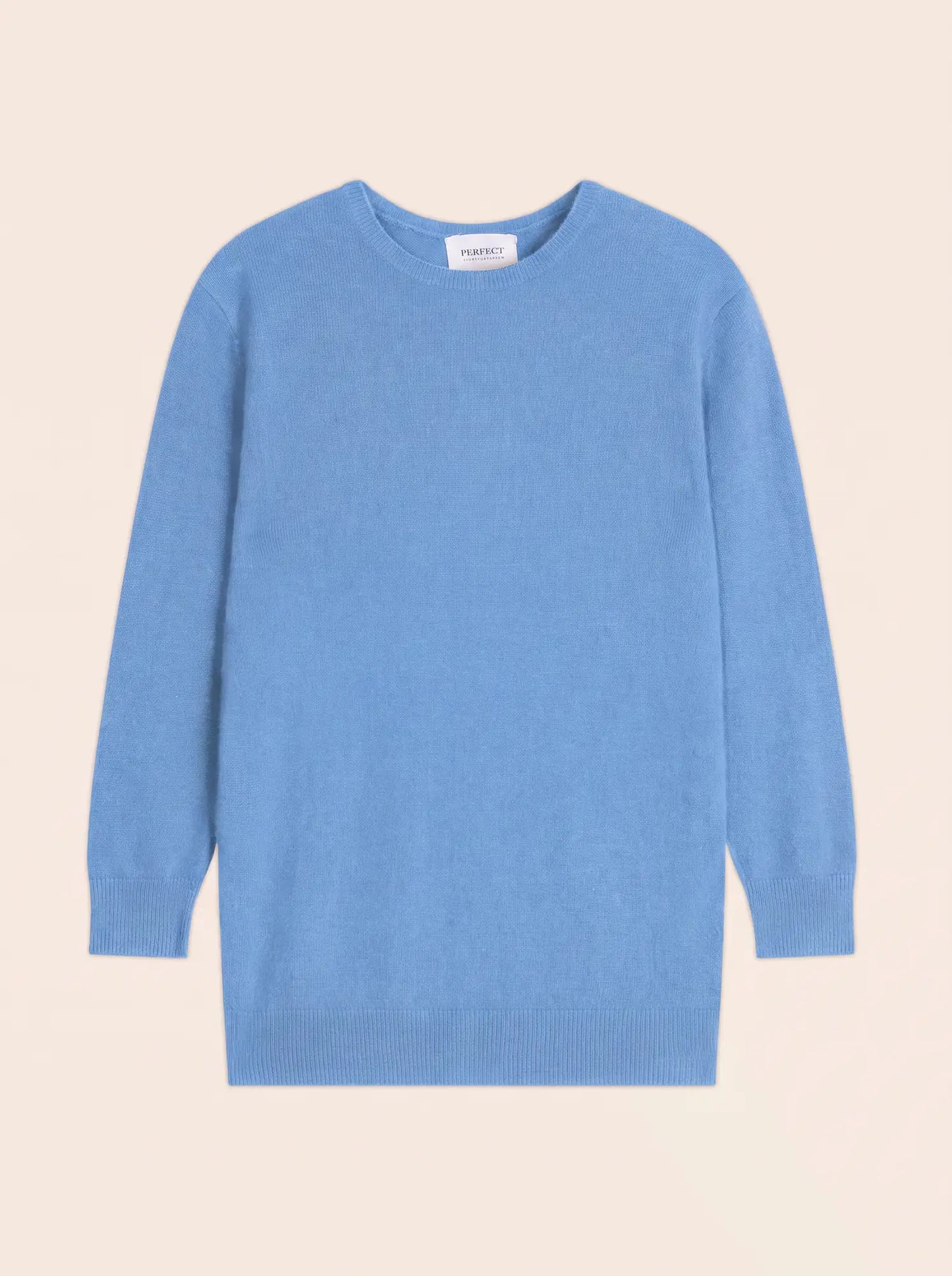 VANESSA pullover rundhalsausschnitt geknöpft hinten blau bébé