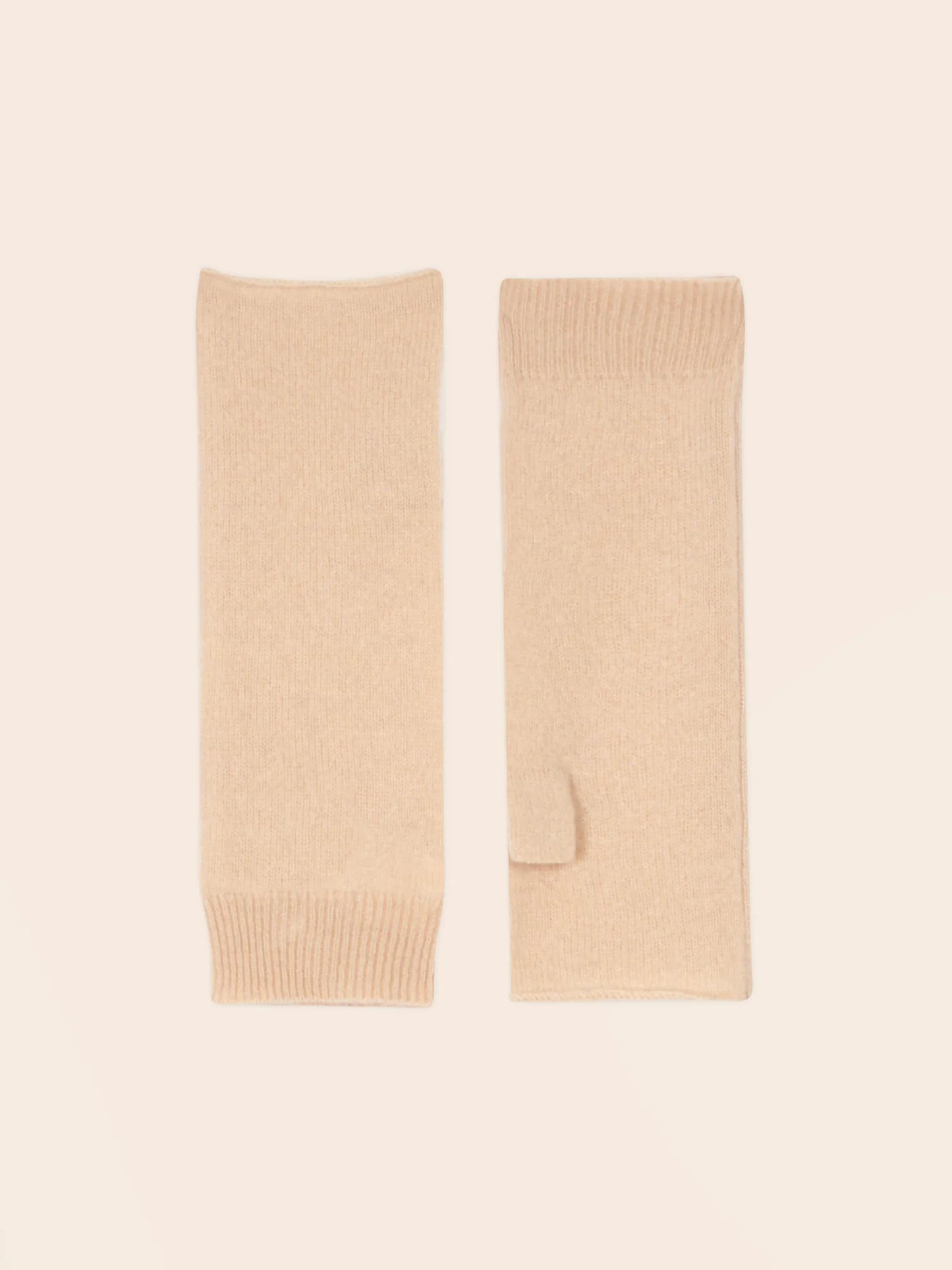 JESSE fingerless gloves beige