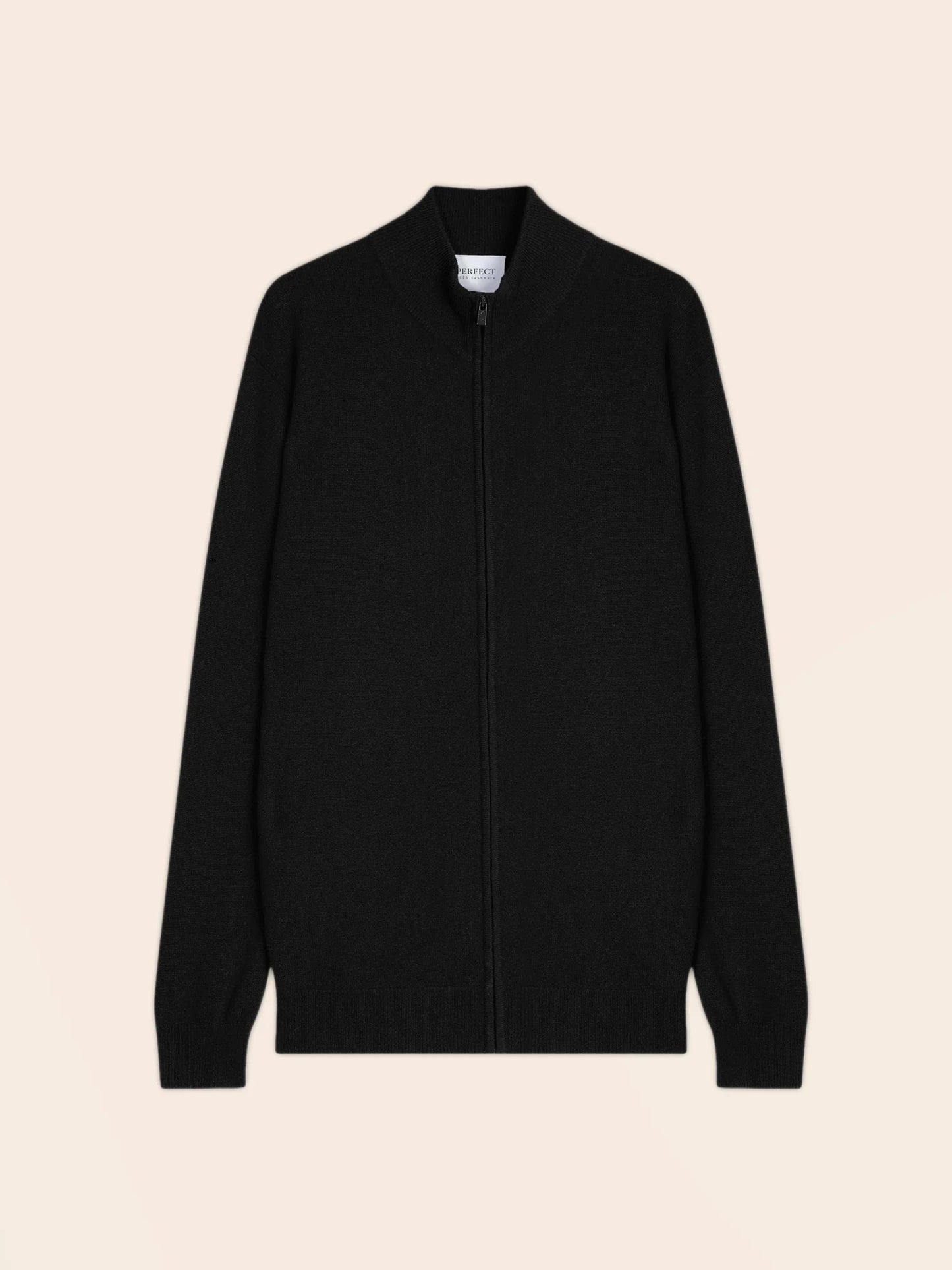 CODY vest zipped mock neck black
