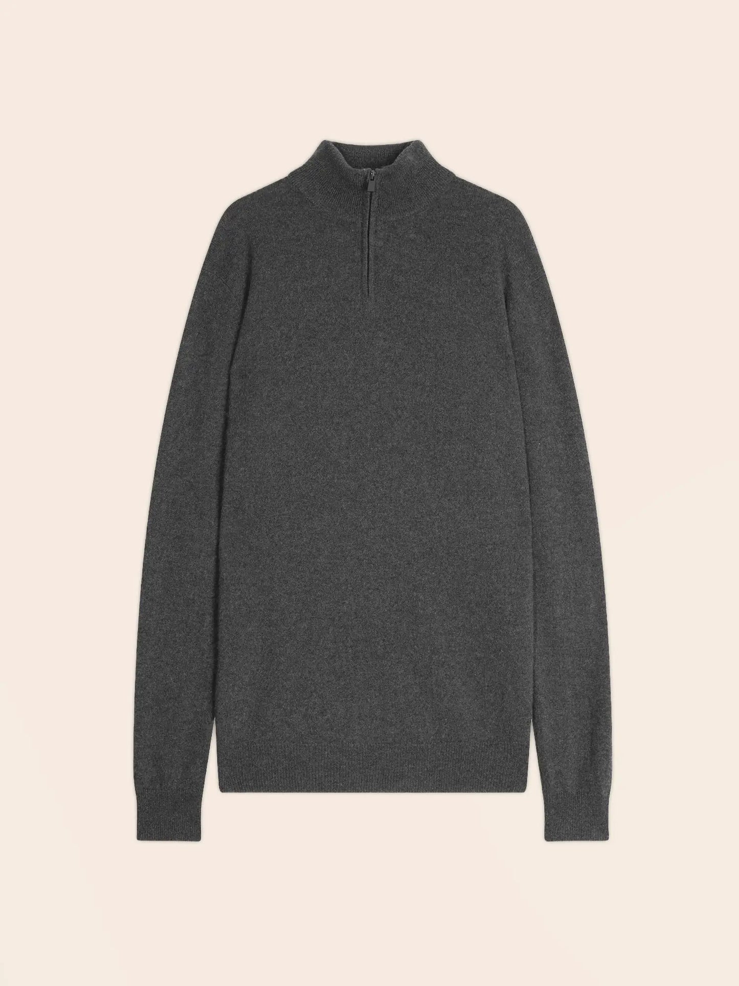 GREG sweater cuffed beanie heather charcoal