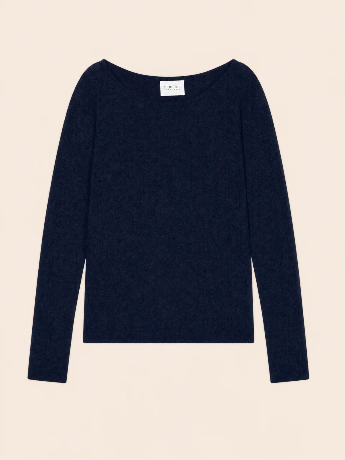 BANTASKIN sweater boat neck navy