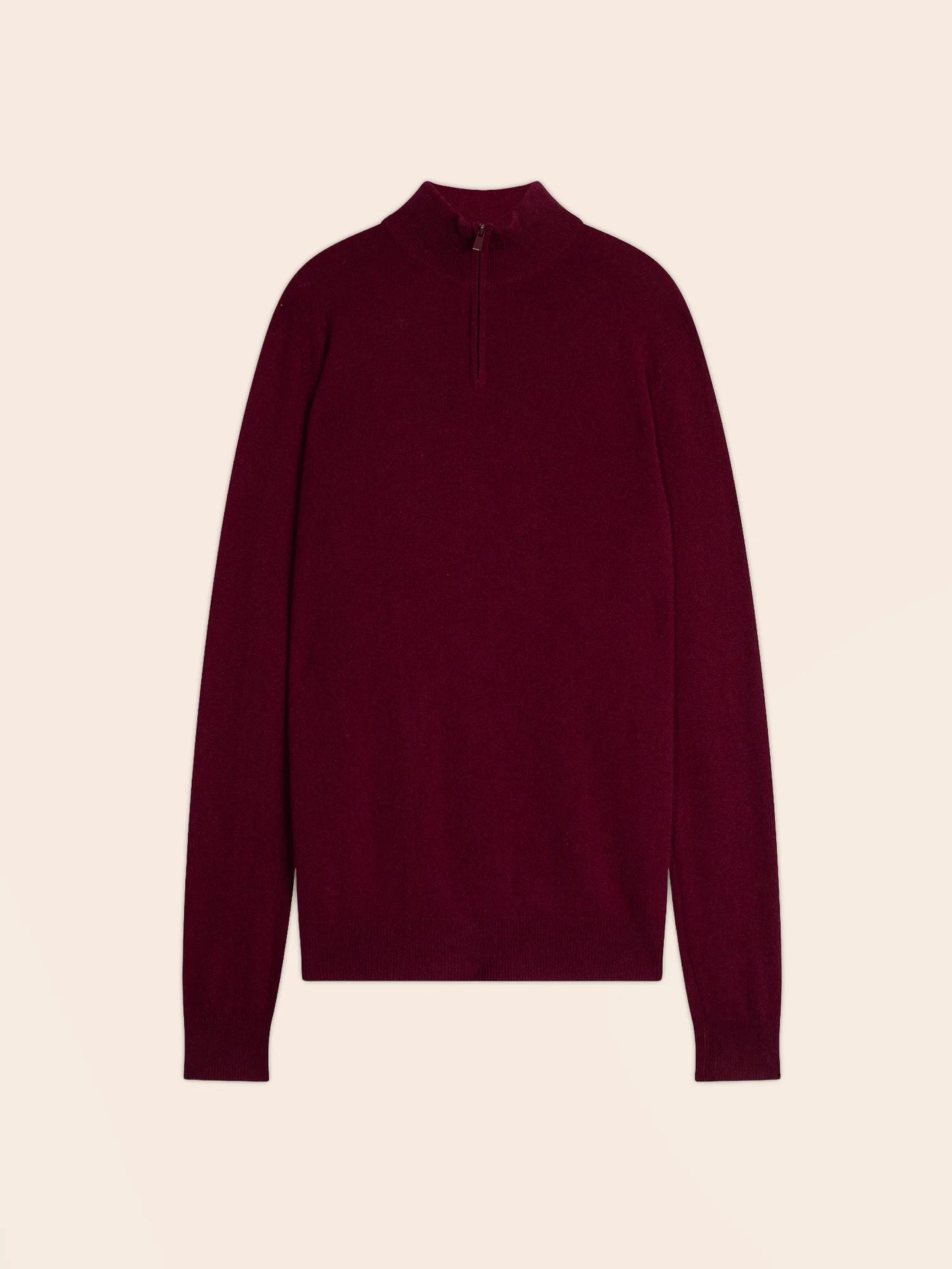 GREG sweater cuffed beanie burgundy