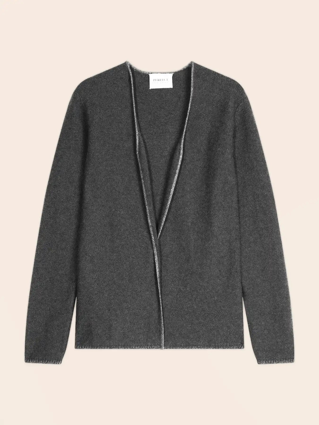 LUPA jacket open 4 ply heather charcoal