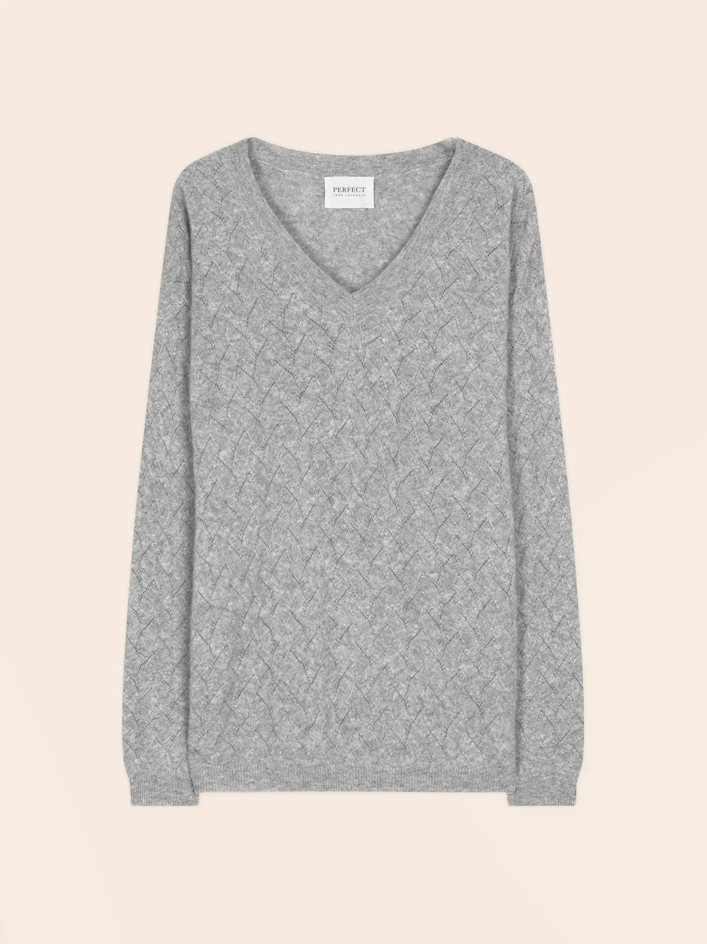 MADISON pullover v-ausschnitt wolke meliert