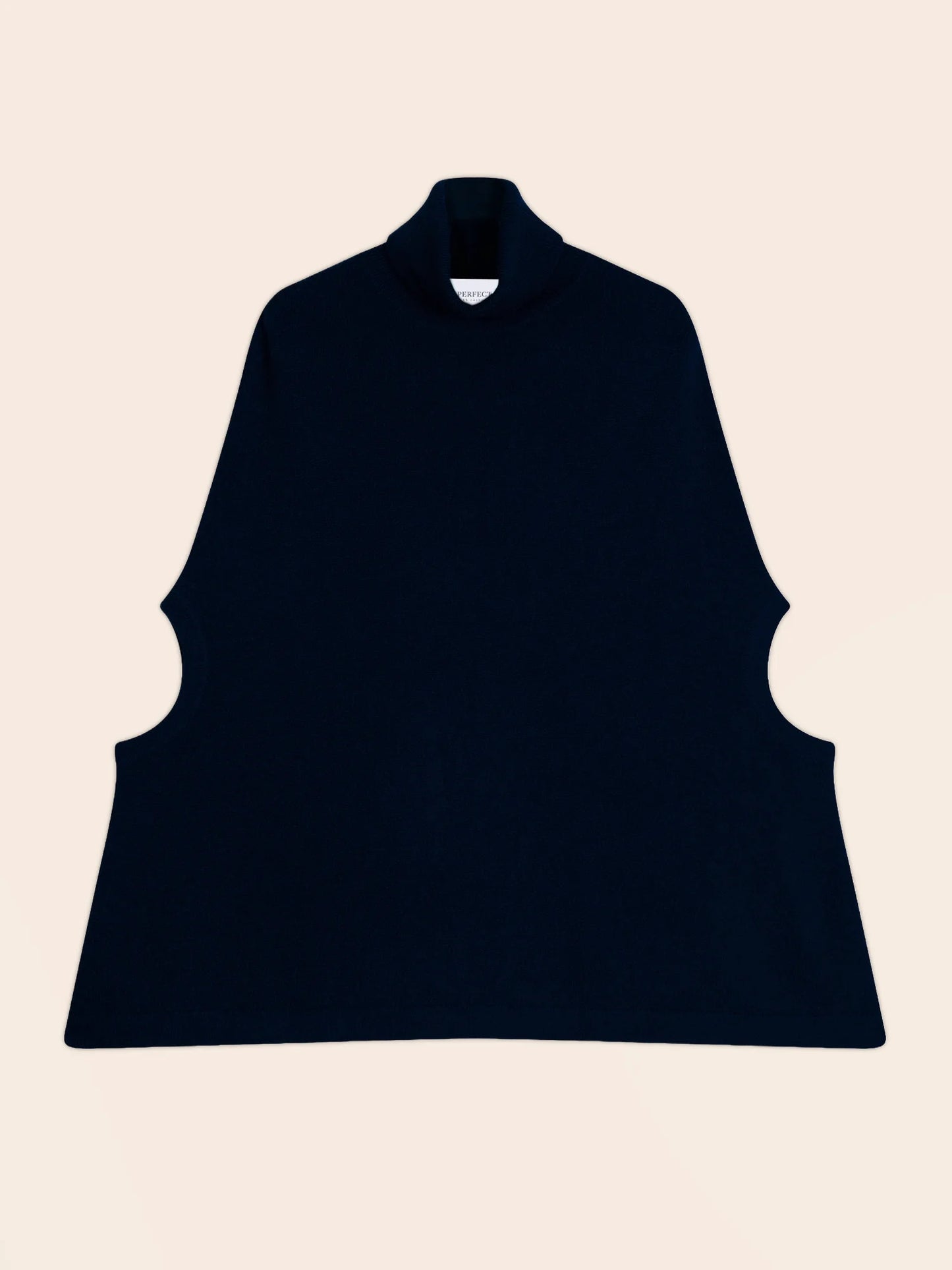 MELINA cape rollkragen marineblau