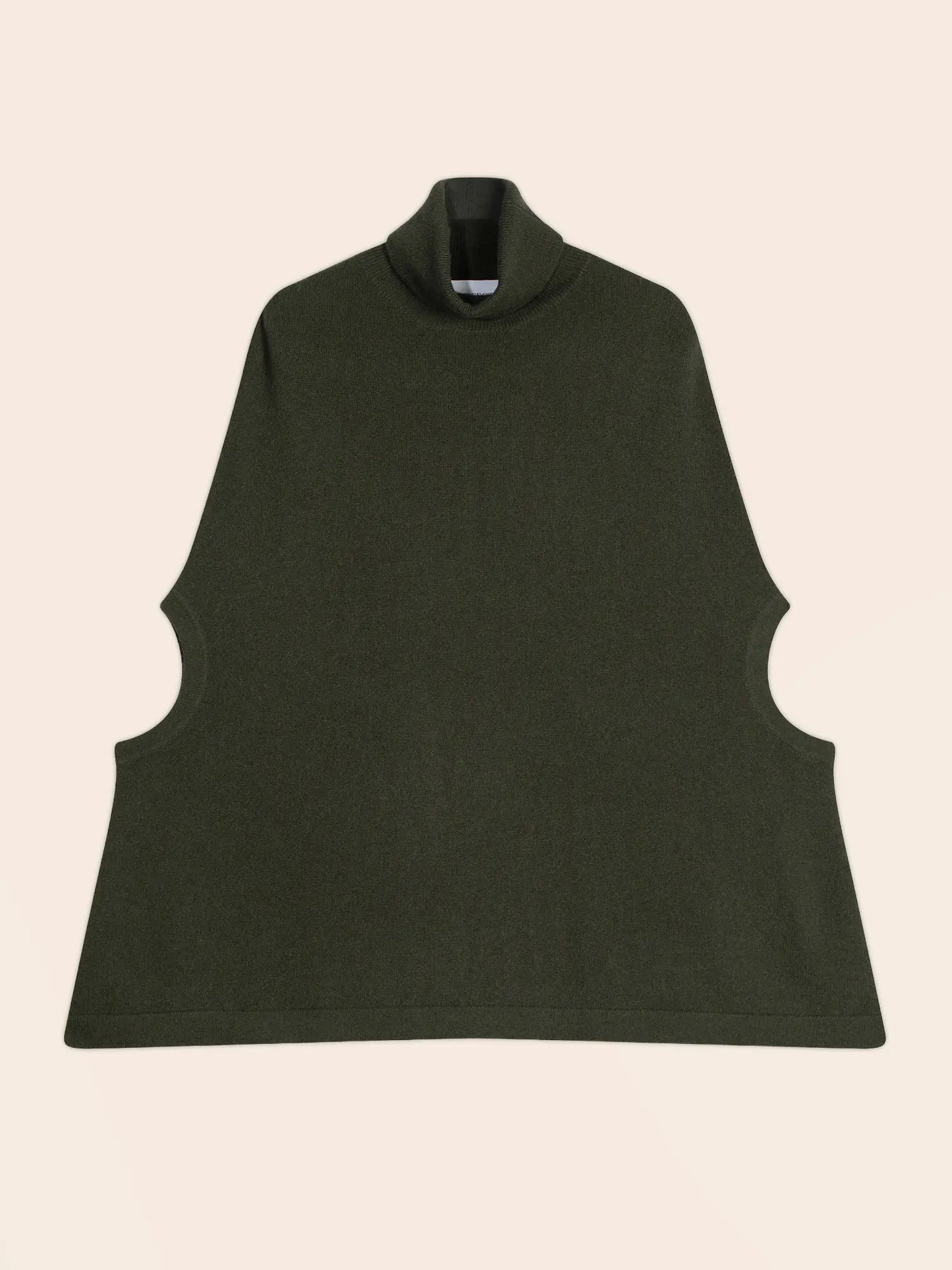 MELINA cape rollkragen khaki