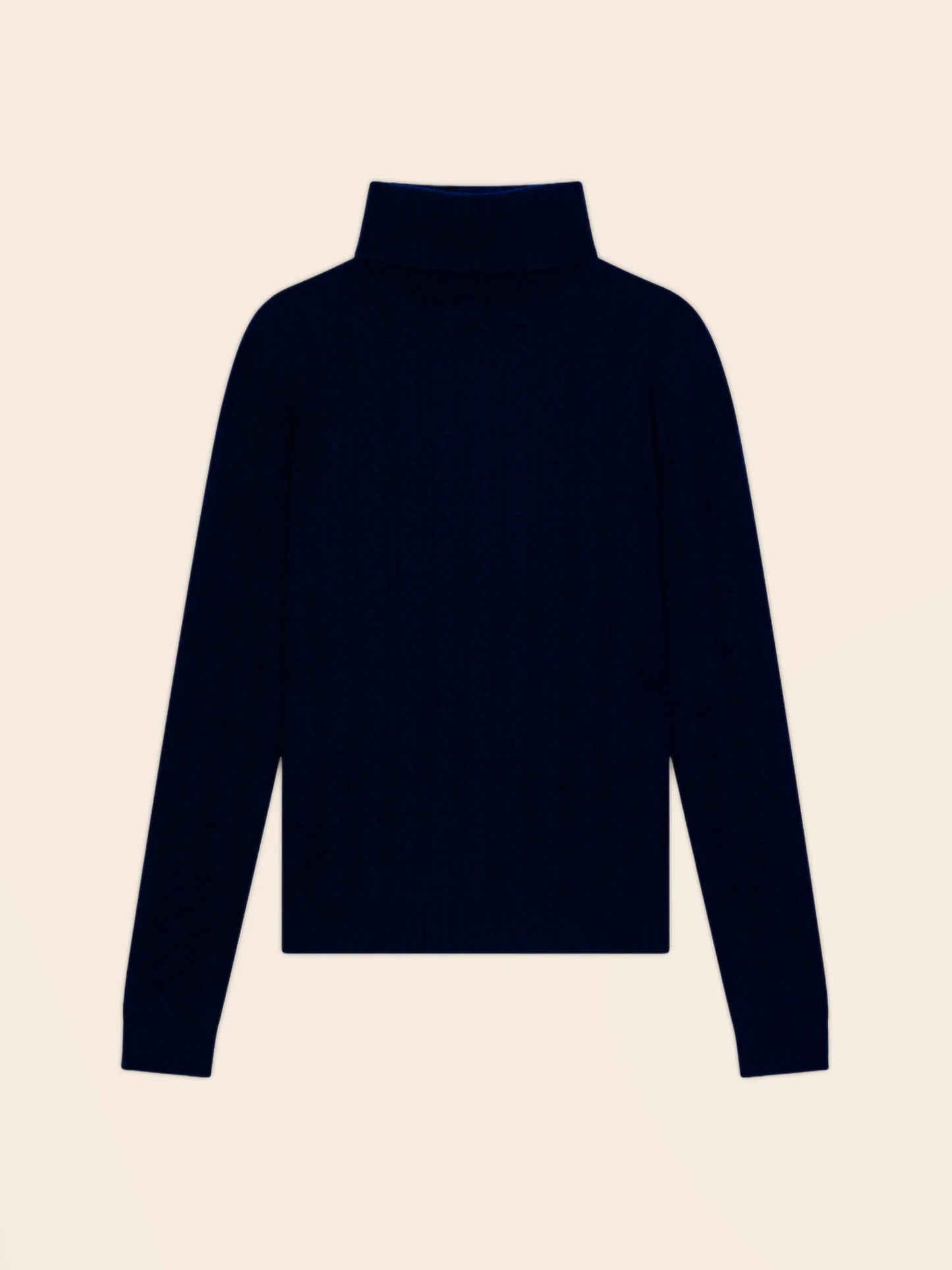 AMELIA sweater turtleneck 4 ply navy
