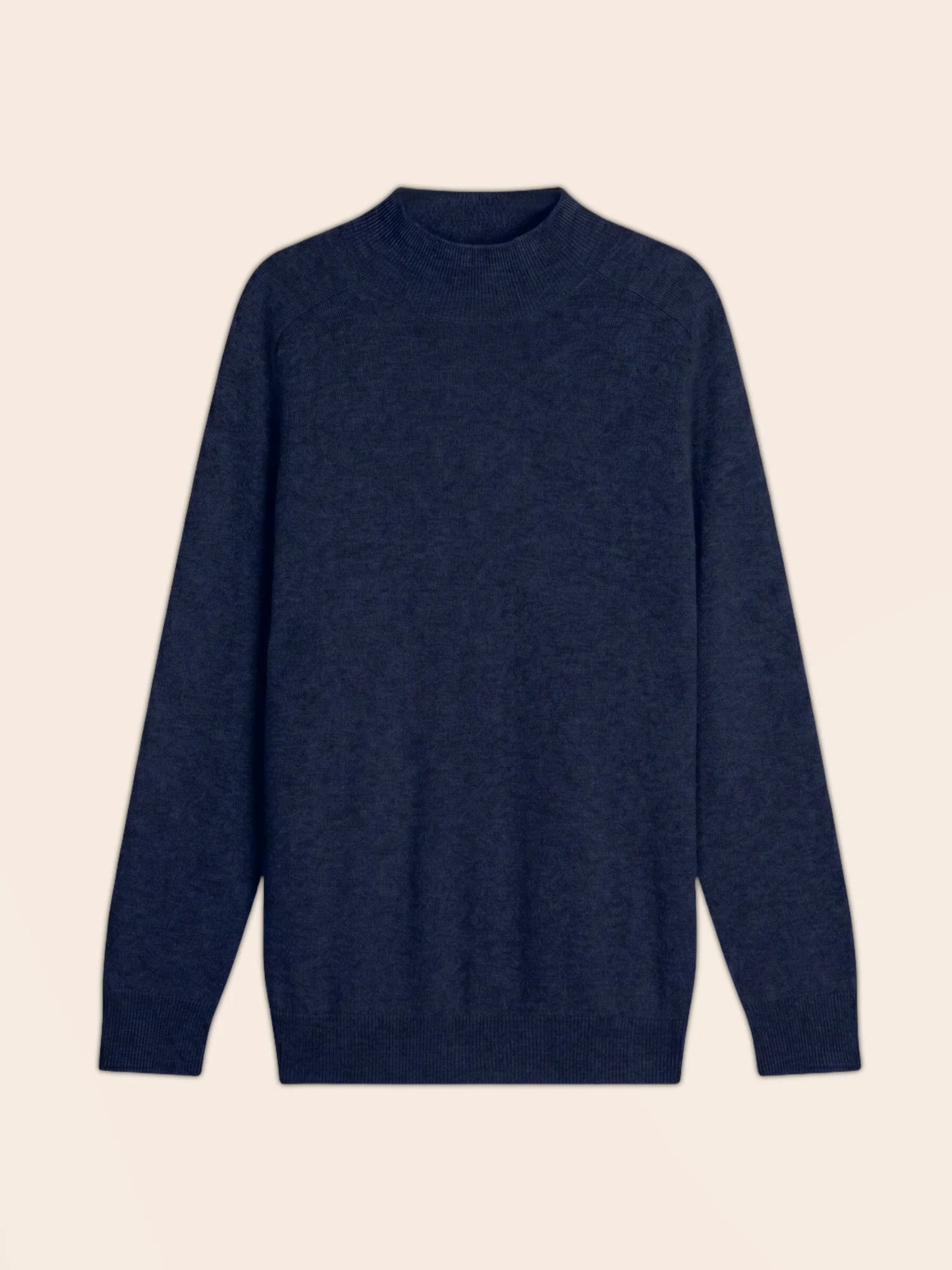 RAPHAEL sweater mock neck navy