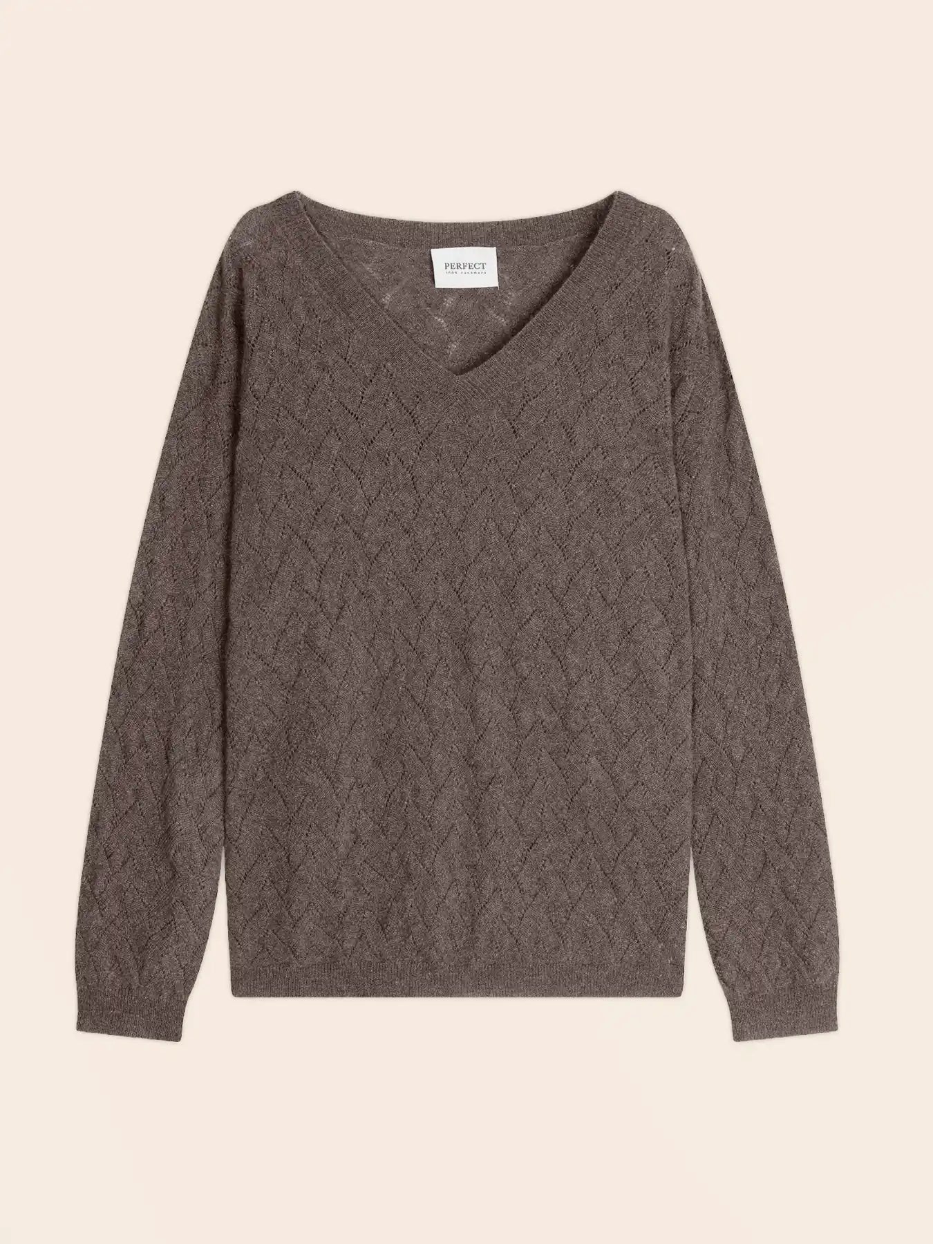 MADISON pullover v-ausschnitt taupe meliert