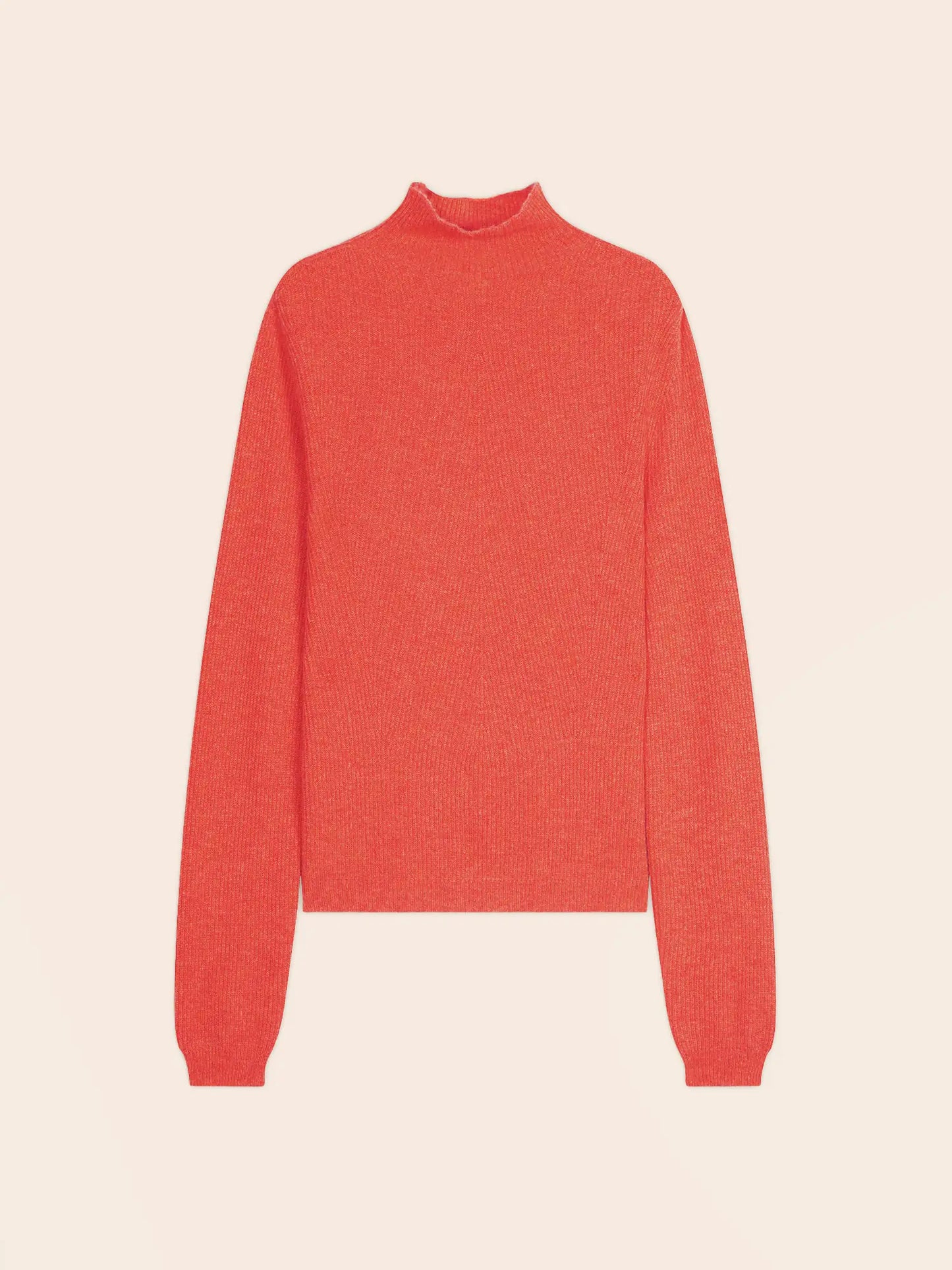 RUBY pullover stehkragen orange meliert