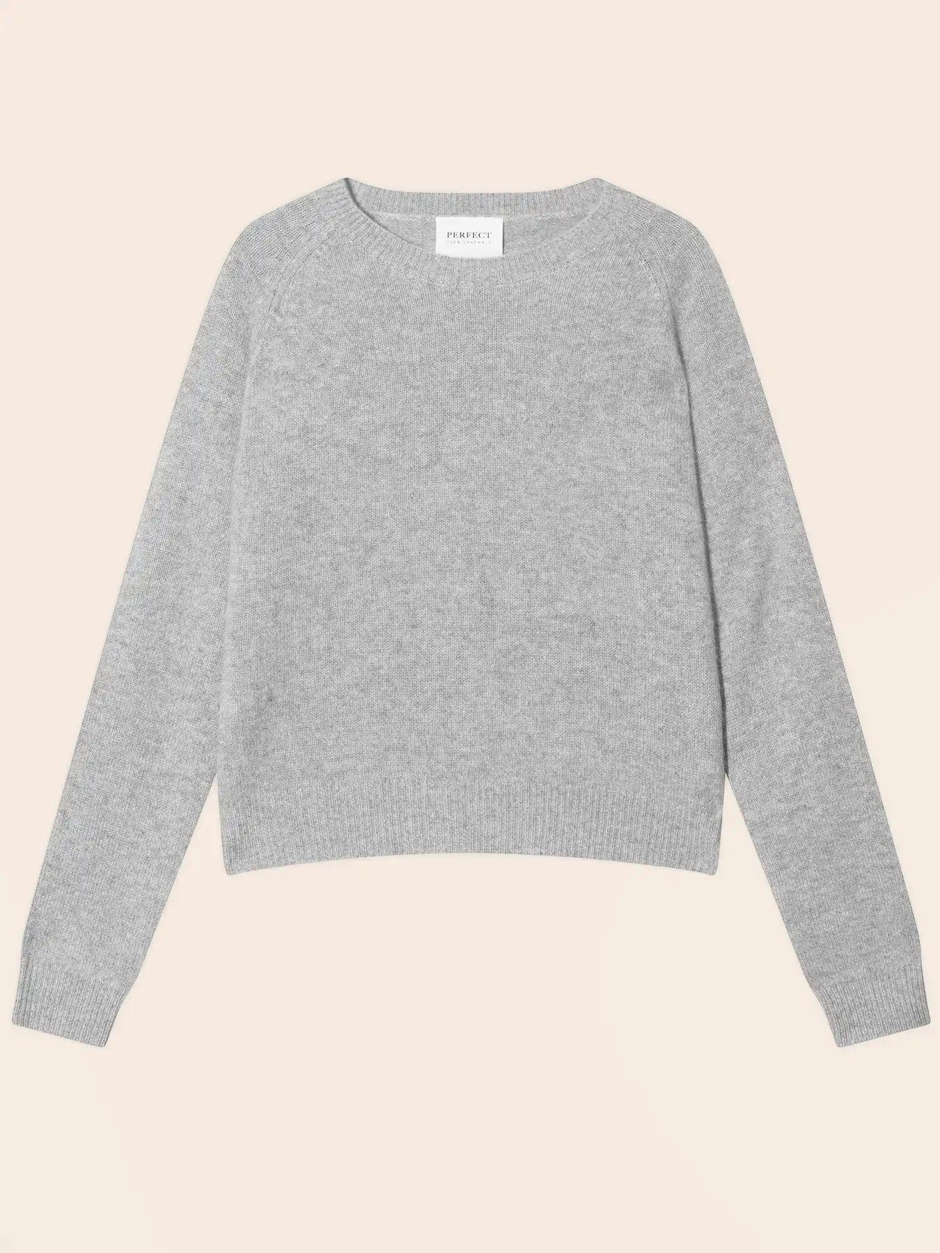 LILA pullover rundhalsausschnitt 4-fädig wolke meliert