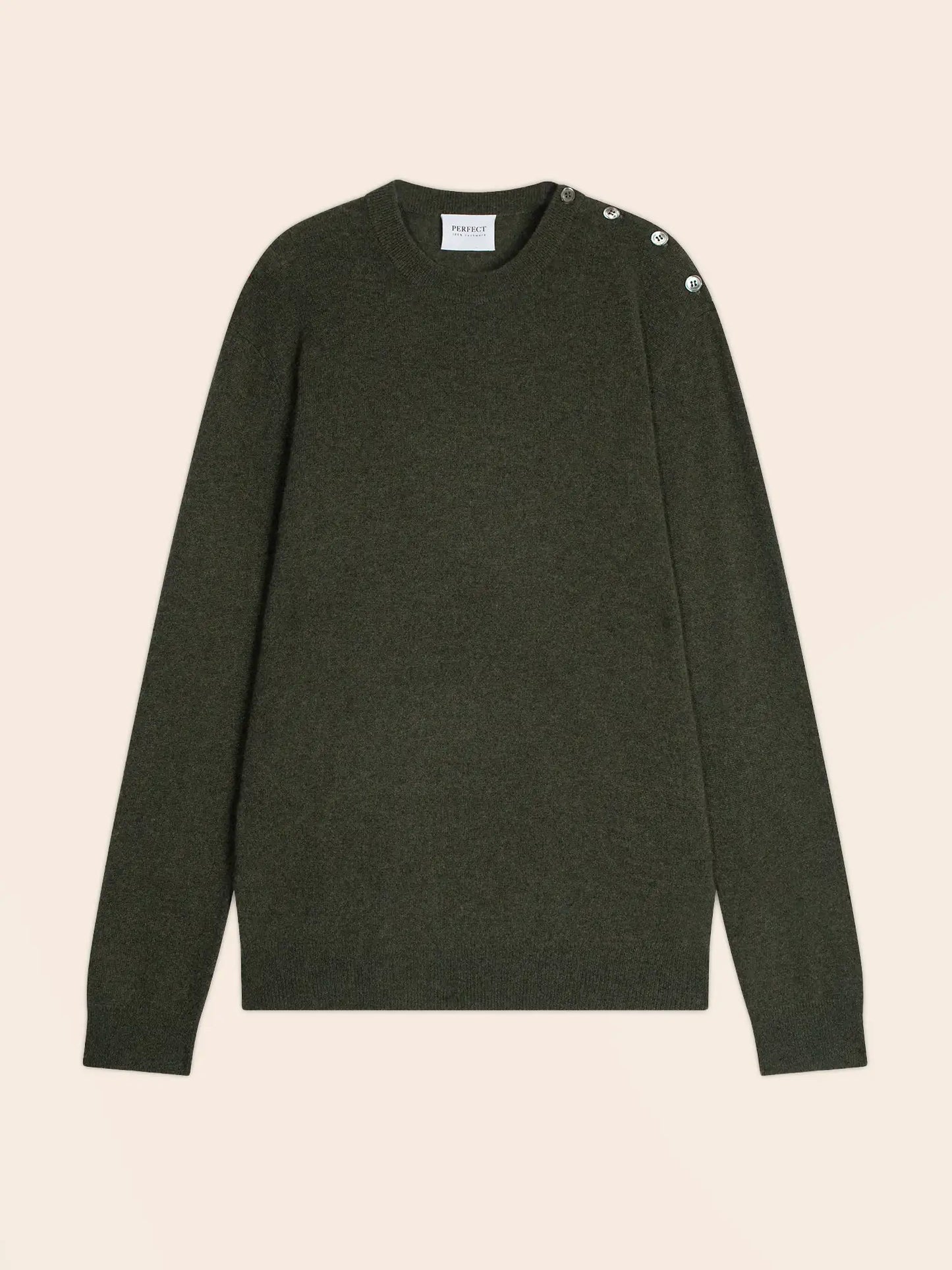 GABRIEL pullover rundhalsausschnitt marine khaki meliert