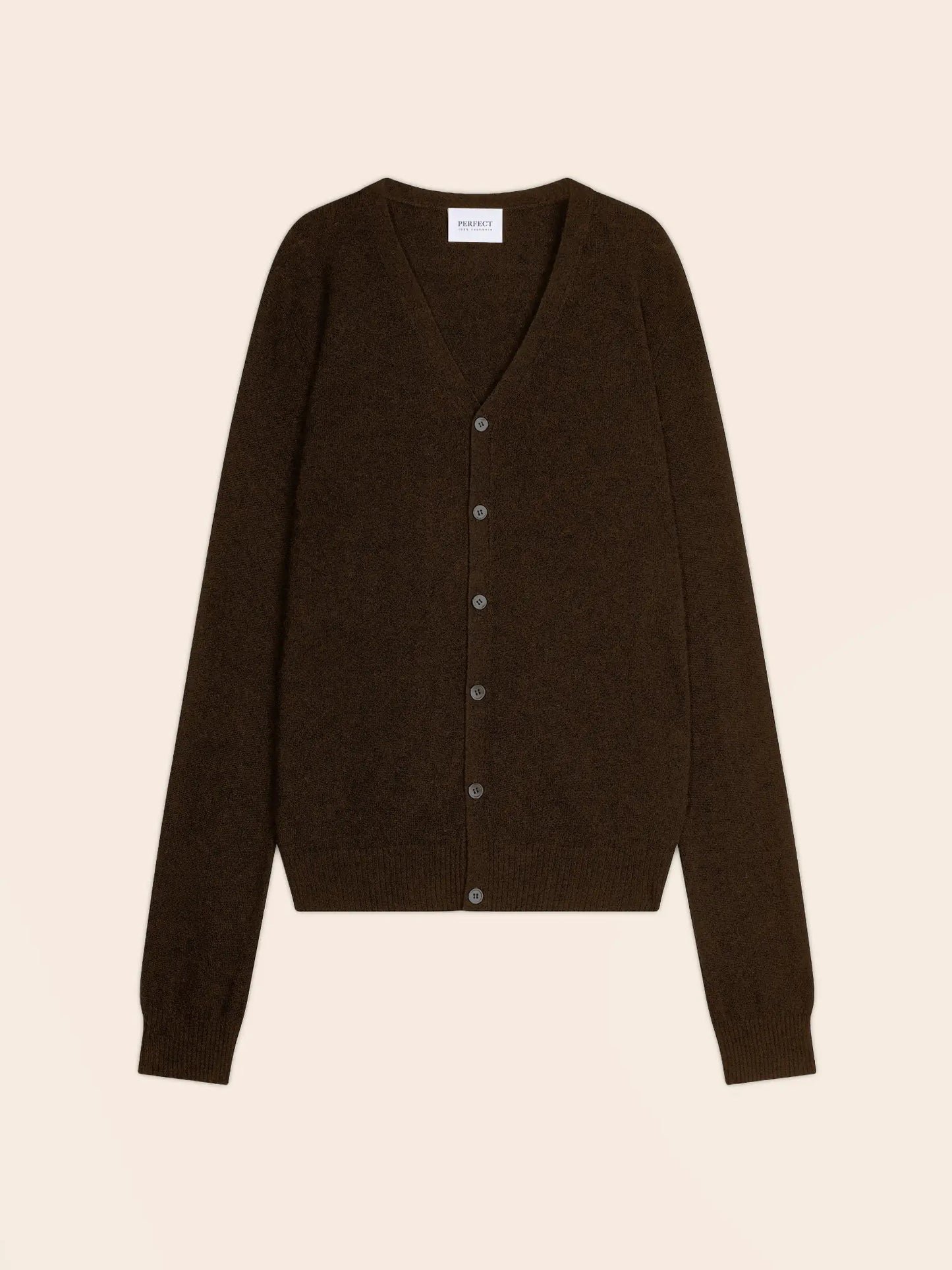 ERROL cardigan v-neck chocolate