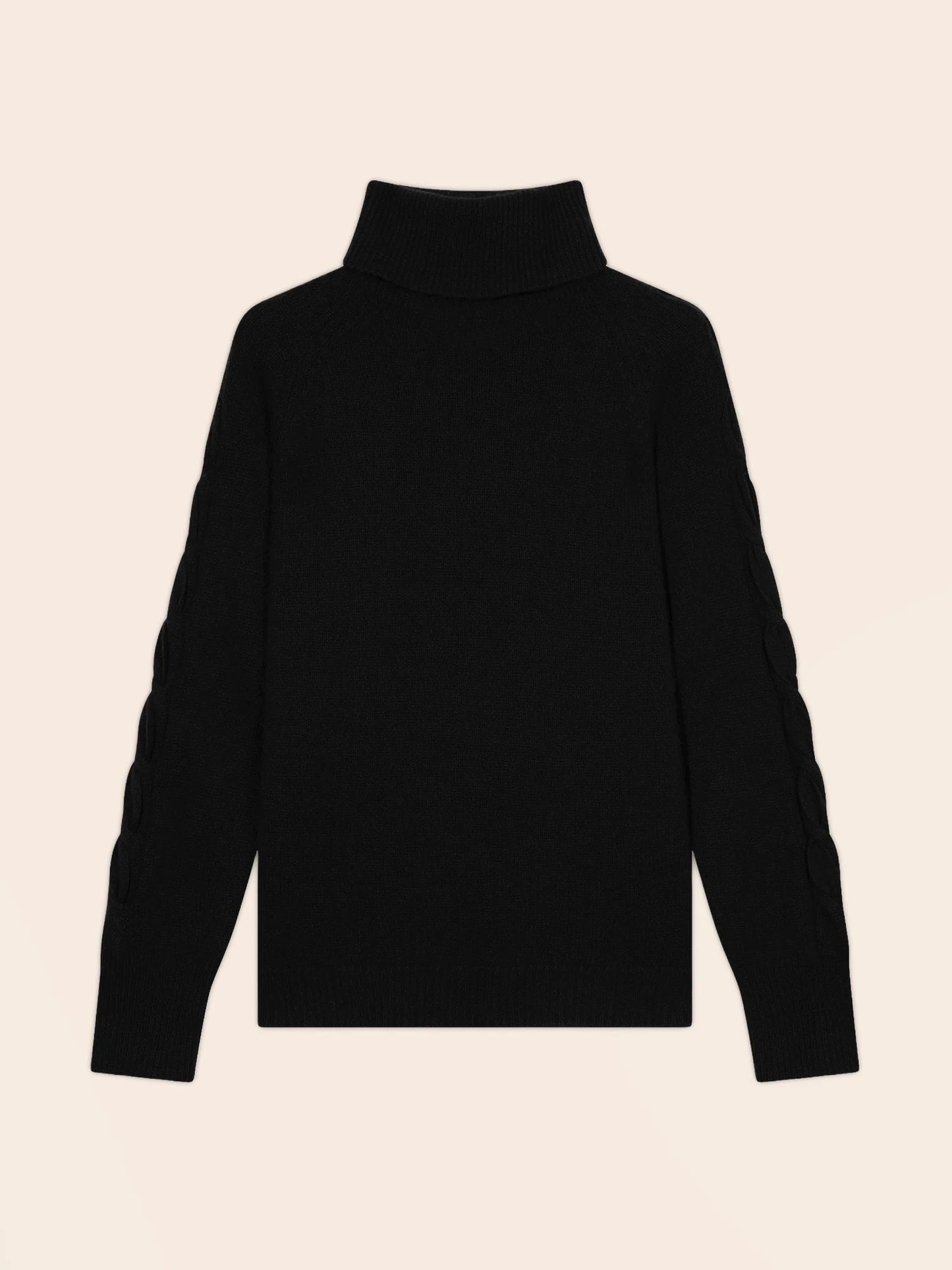 ALBANY sweater turtleneck 4 ply black