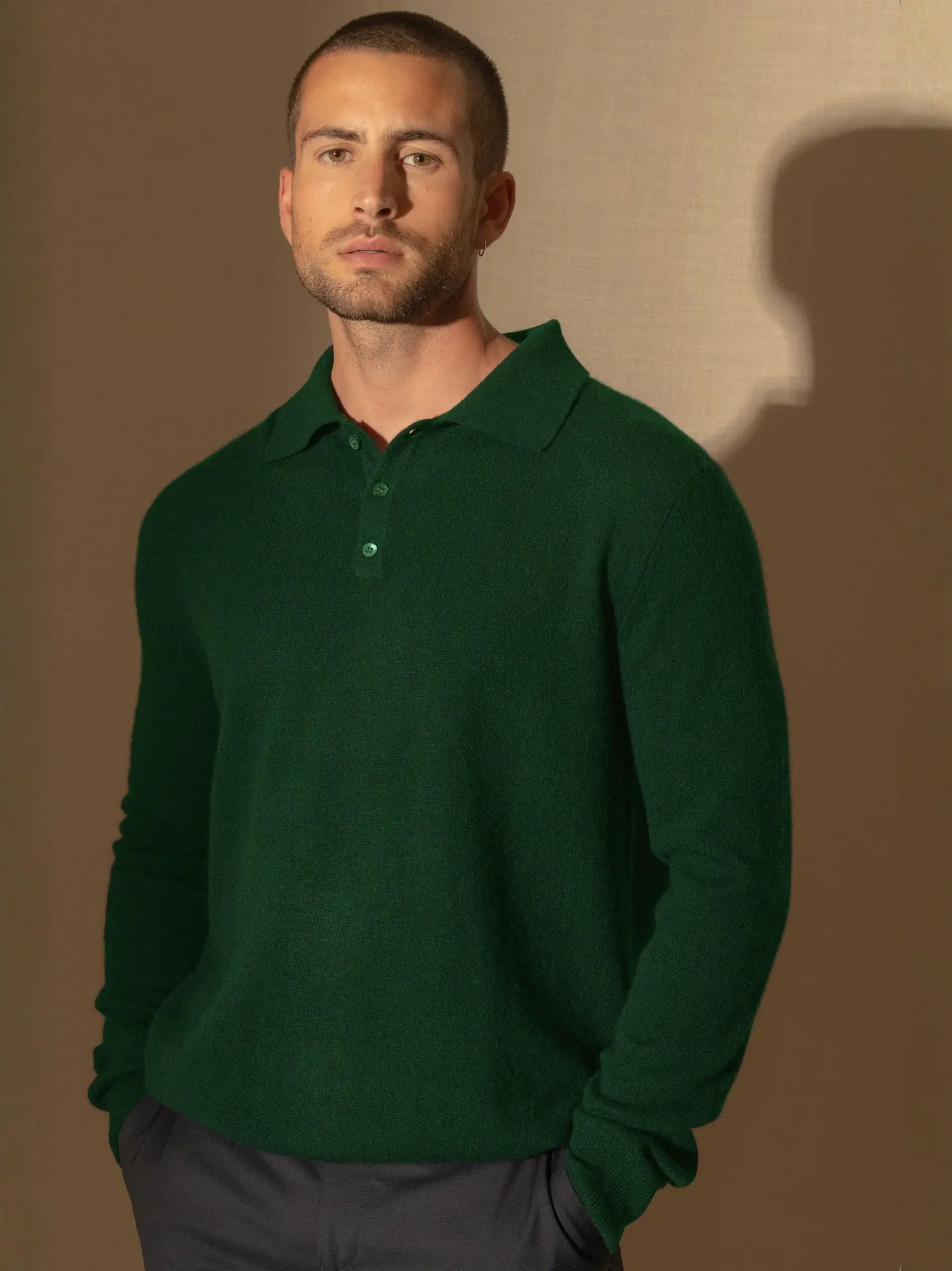 ALEX polo long sleeve pine