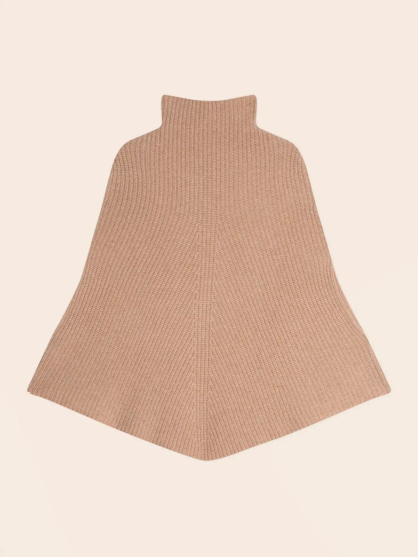 GACHE cape stehkragen 6-fädig camel meliert