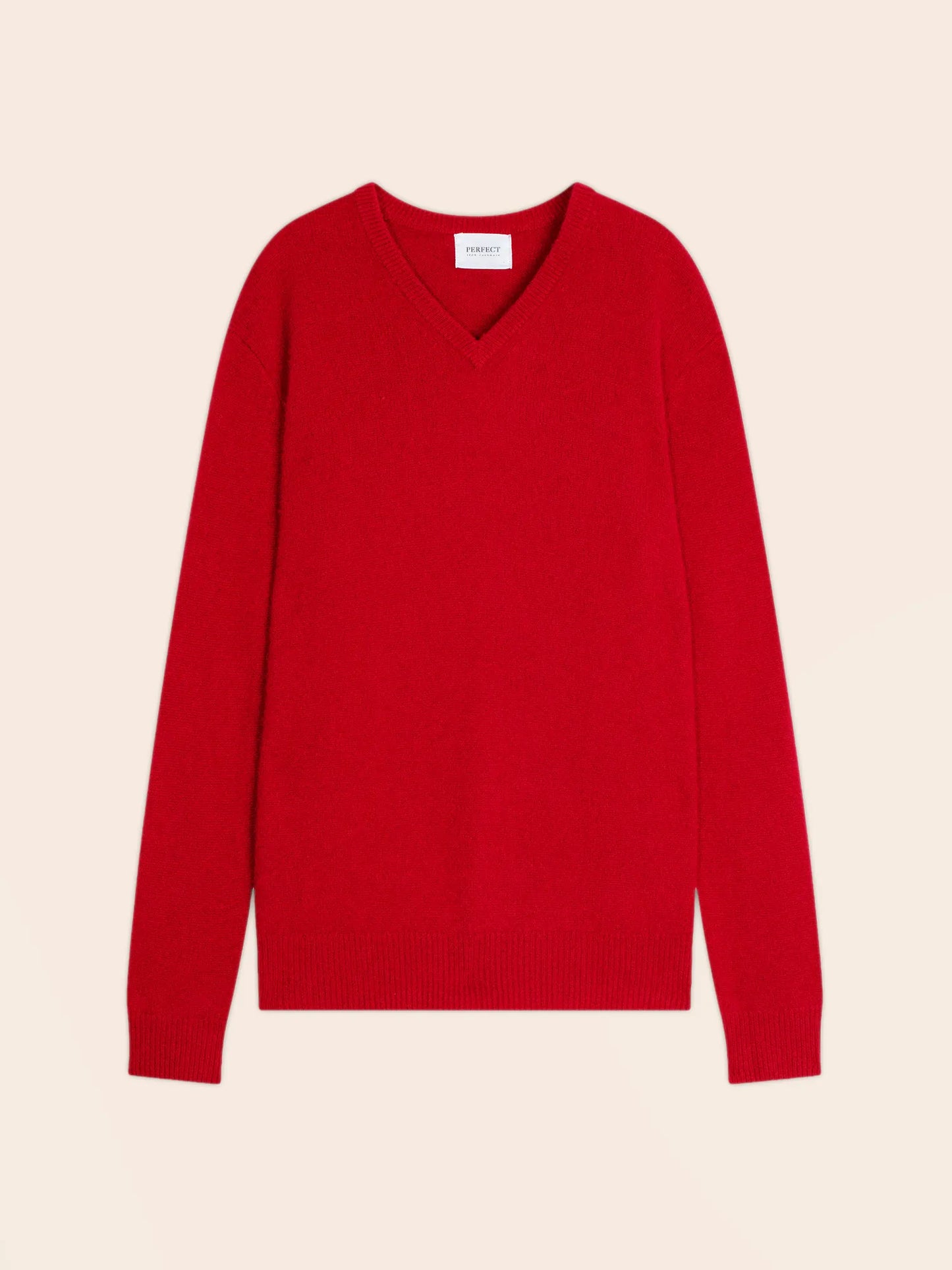 ENZO sweater v-neck 4 ply red